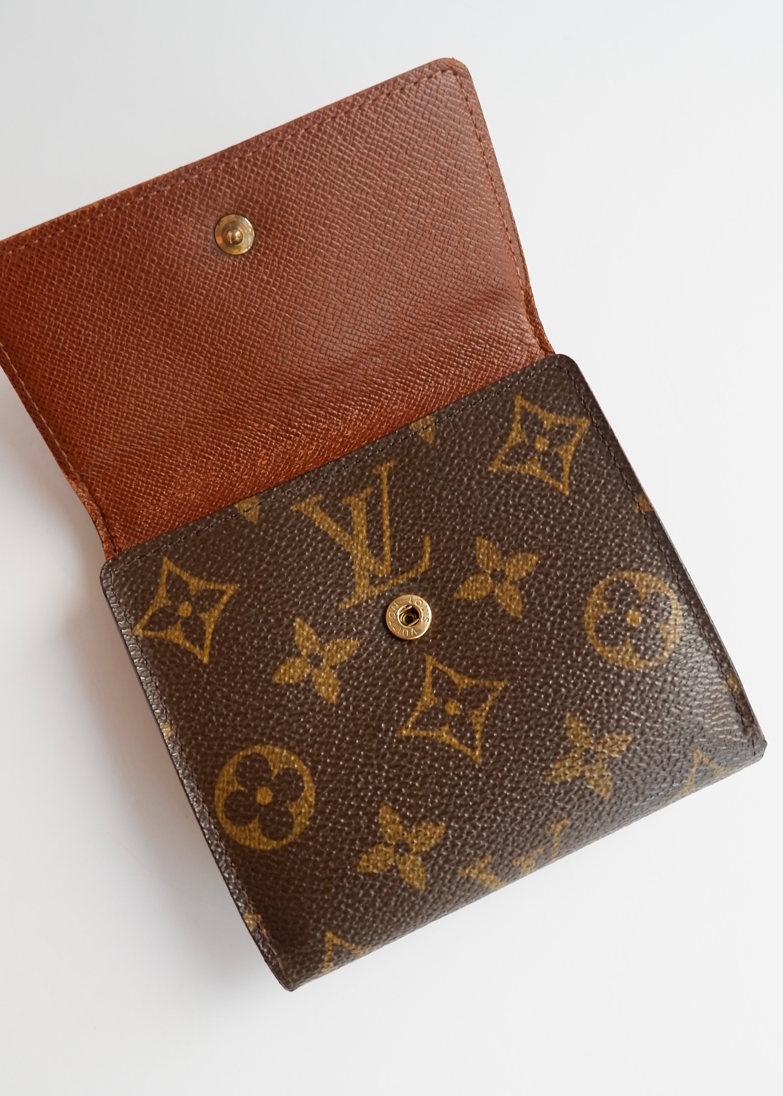 Preowned Louis Vuitton Brown Monogram Coated Canvas Compact Wallet