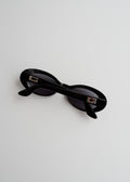 Authentic Preowned Vintage Gucci Black Round Frame G Logo Sunglasses