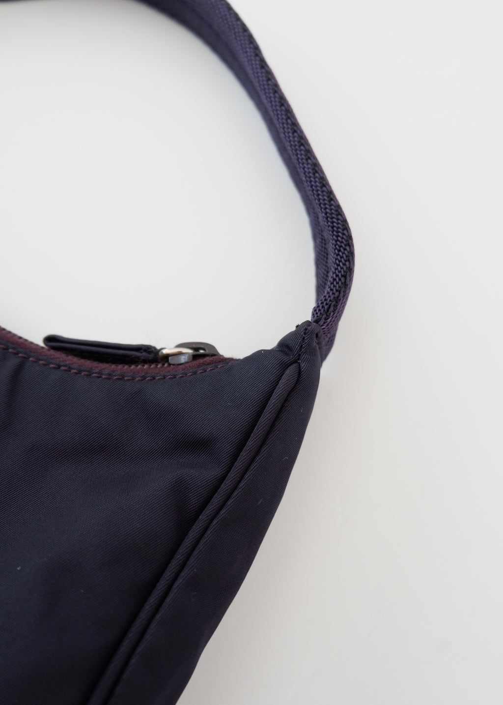 Authentic Preowned Prada Dark Purple Nylon Shoulder Bag
