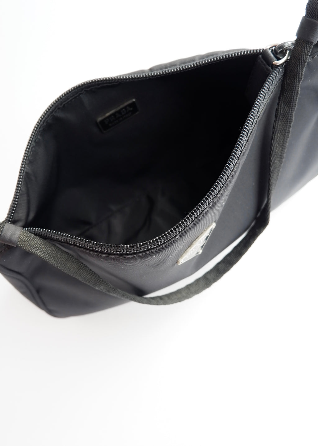 Authentic Preowned Prada Black Nylon Pochette/Shoulder Bag