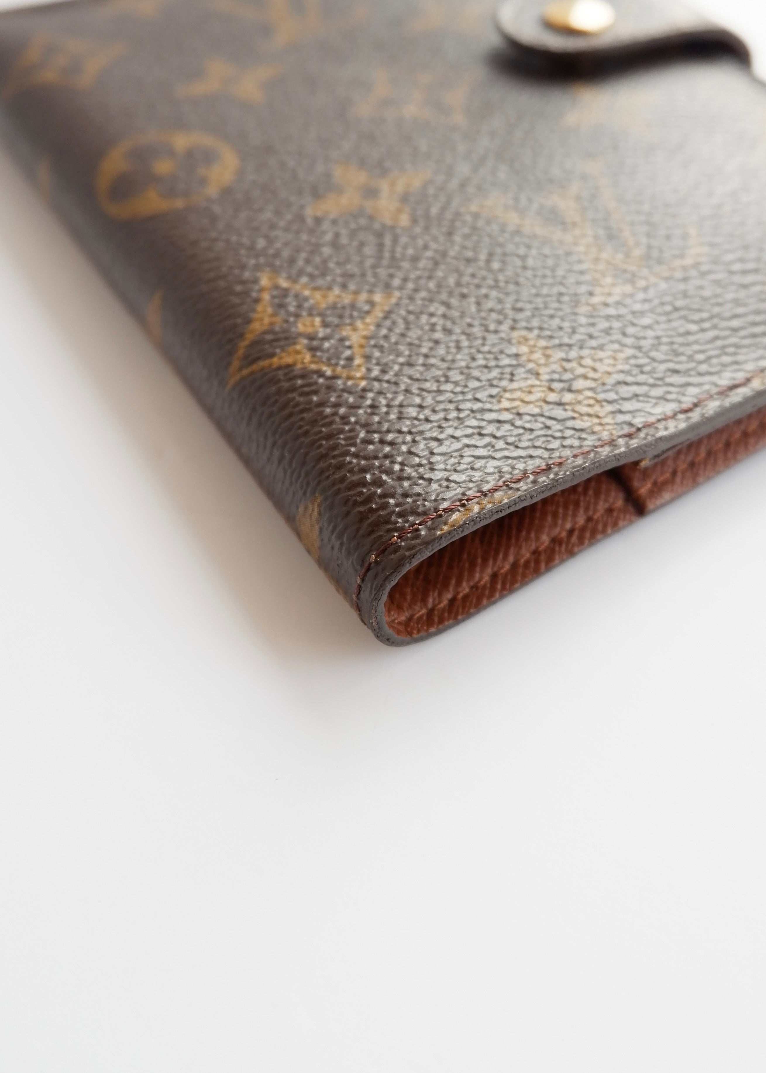 Preowned Louis Vuitton Brown Monogram Coated Canvas Agenda PM