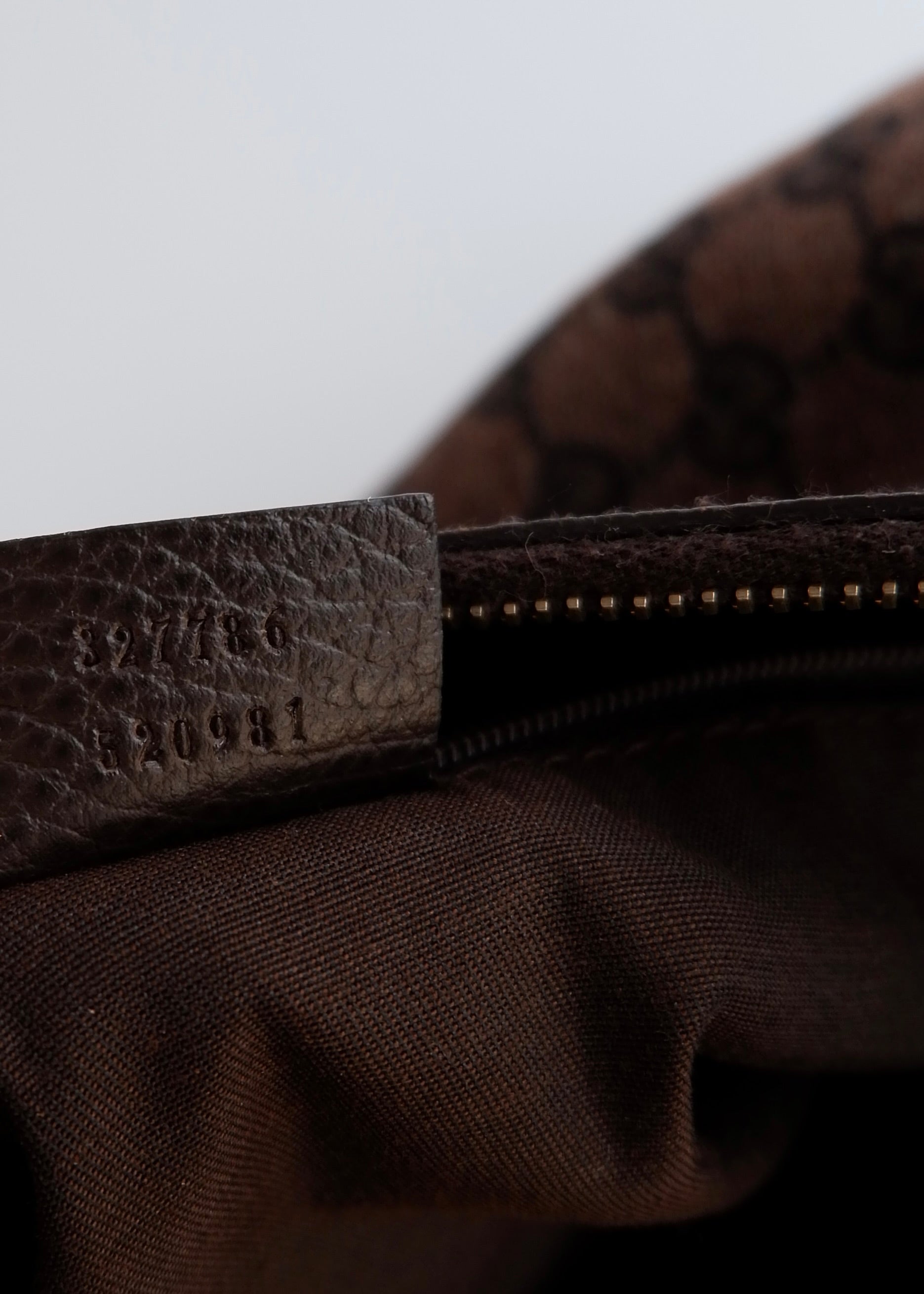 Authentic Preowned Gucci Brown GG Canvas/ Leather Hobo Shoulder Bag