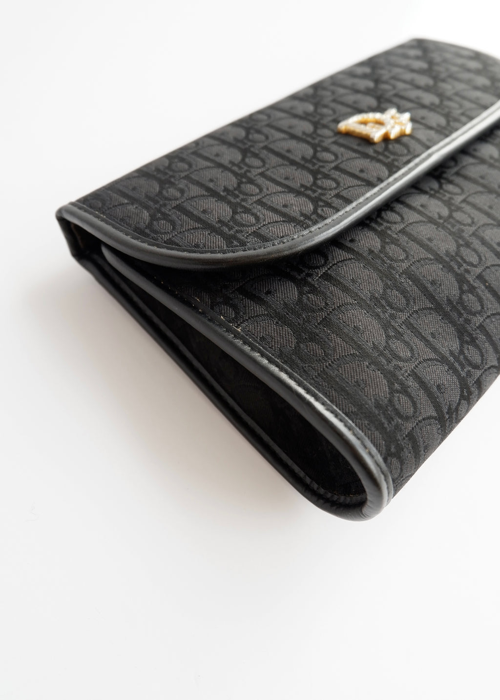 Sac bandoulière vintage Dior Trotter noir chaîne d'occasion Authenti