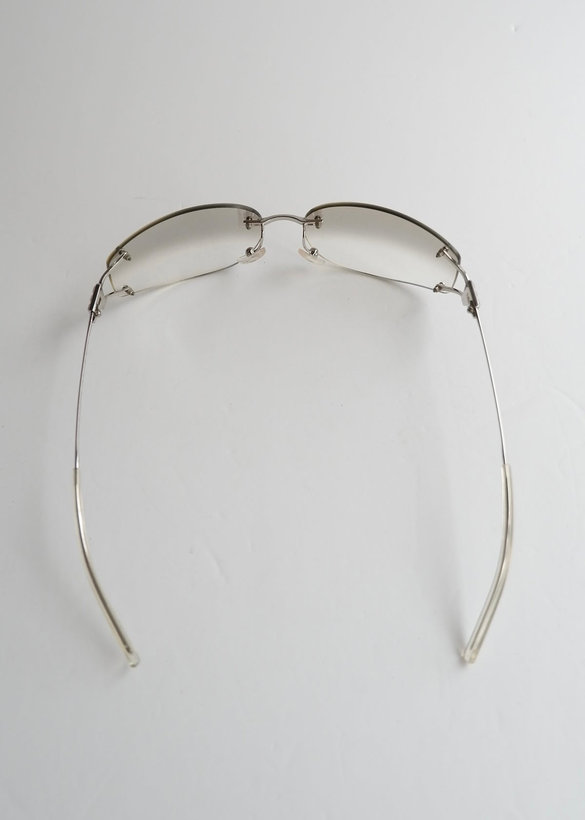 Preowned Fendi Transparent Frame Sunglasses