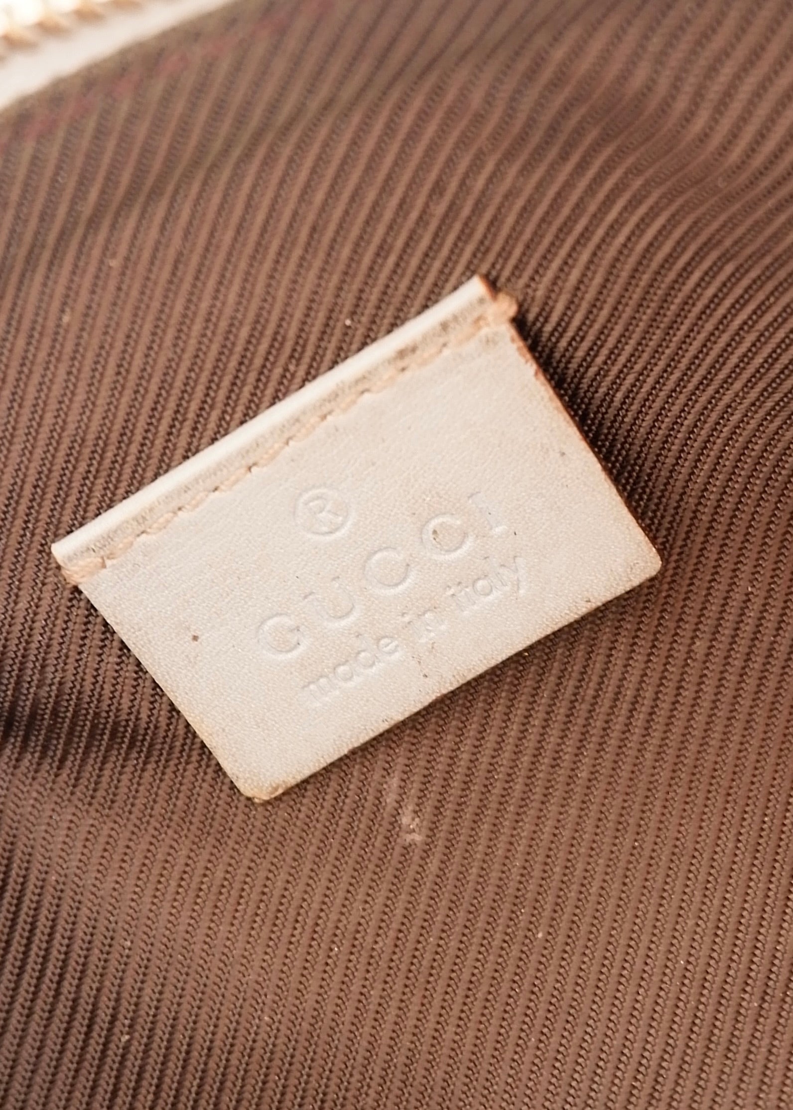 Preowned Gucci Blue Leather GG Pouch