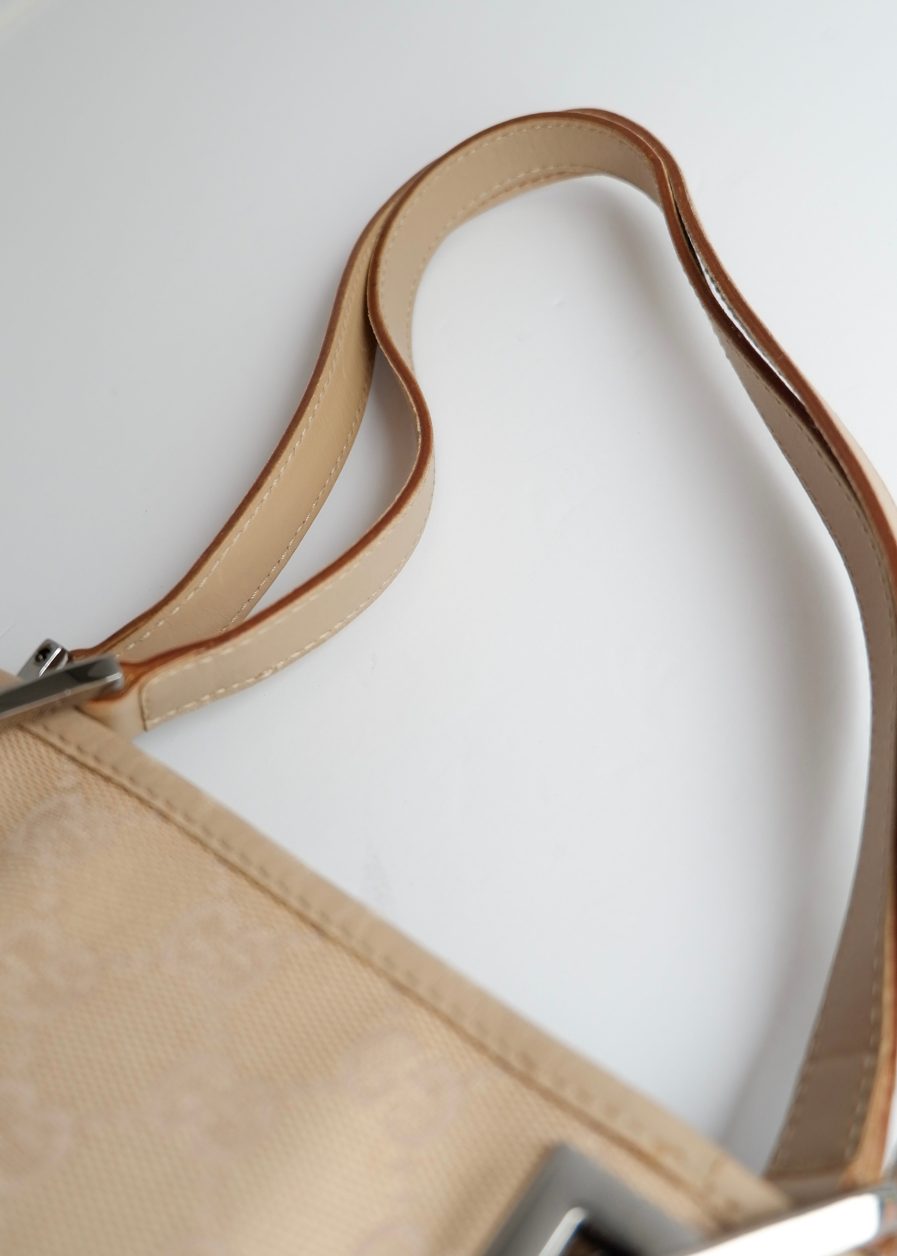 Authentic Preowned Gucci Light Beige GG Canvas Shoulder Tote