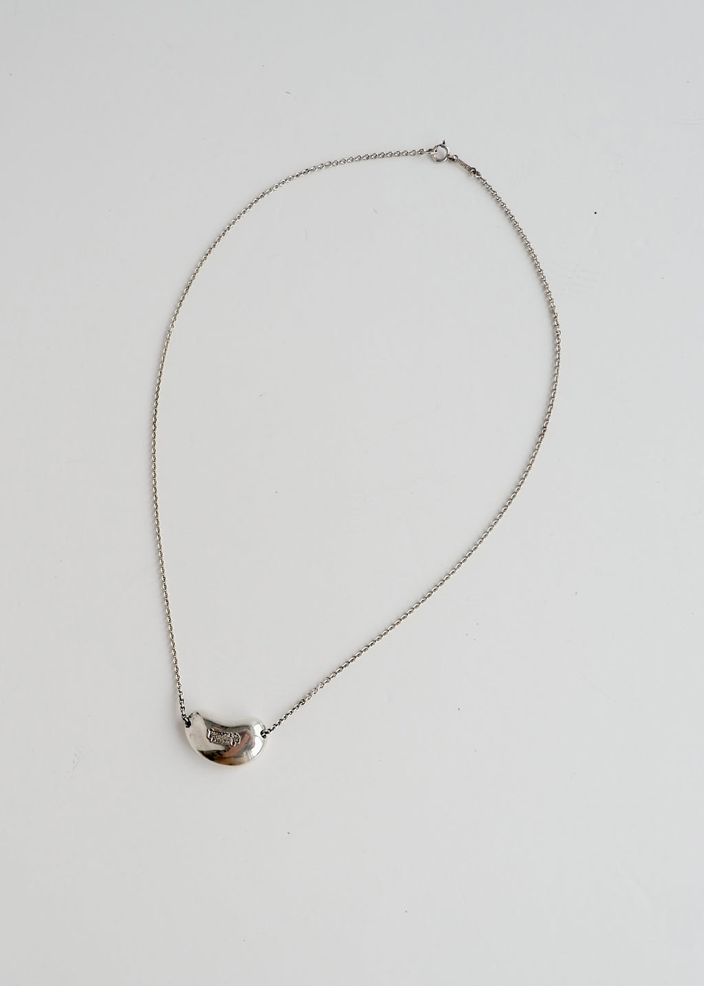 Authentic Preowned Tiffany & Co. Silver Bean Necklace (Large)