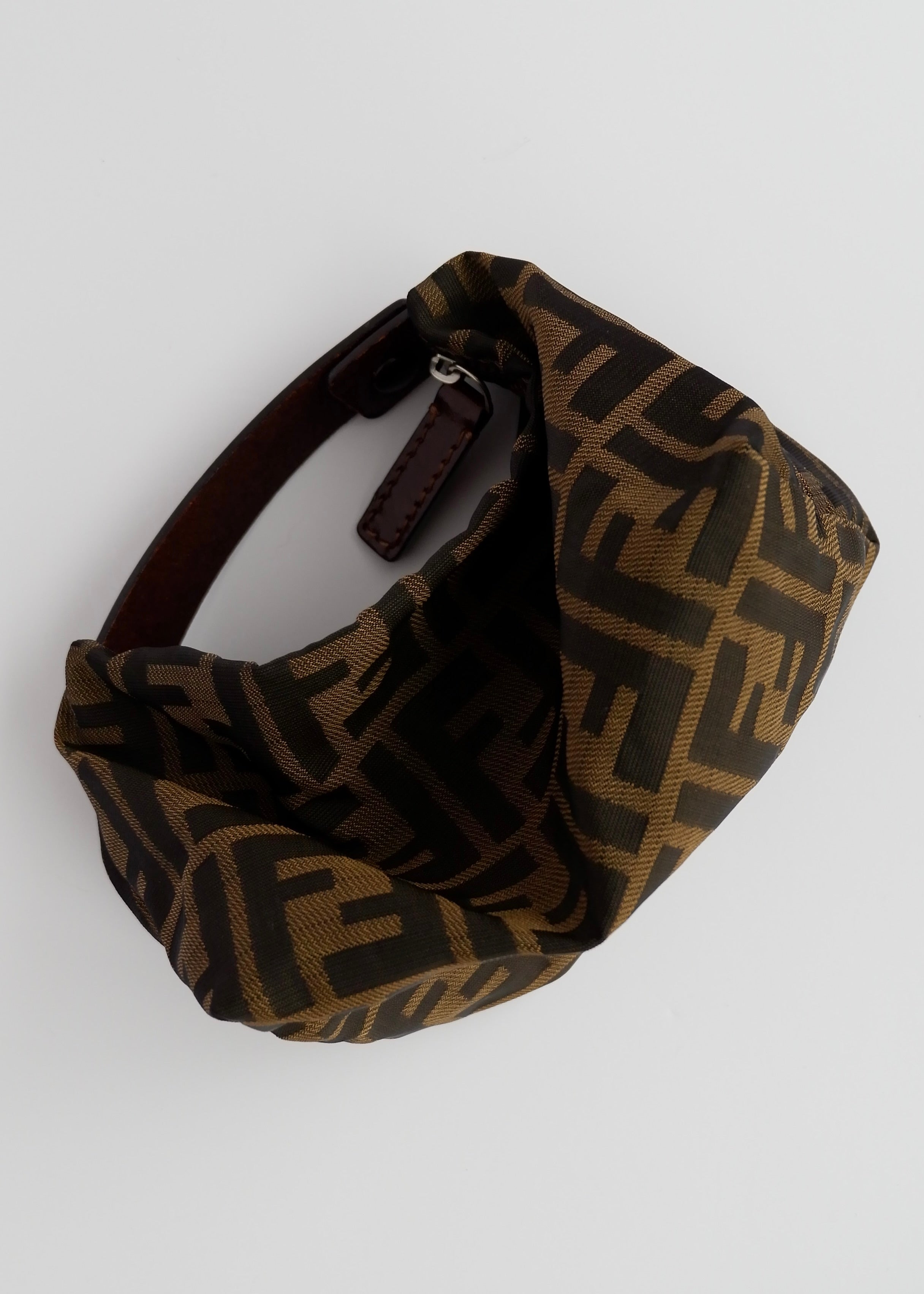 Authentic Preowned Fendi Zucca Hand Pouch