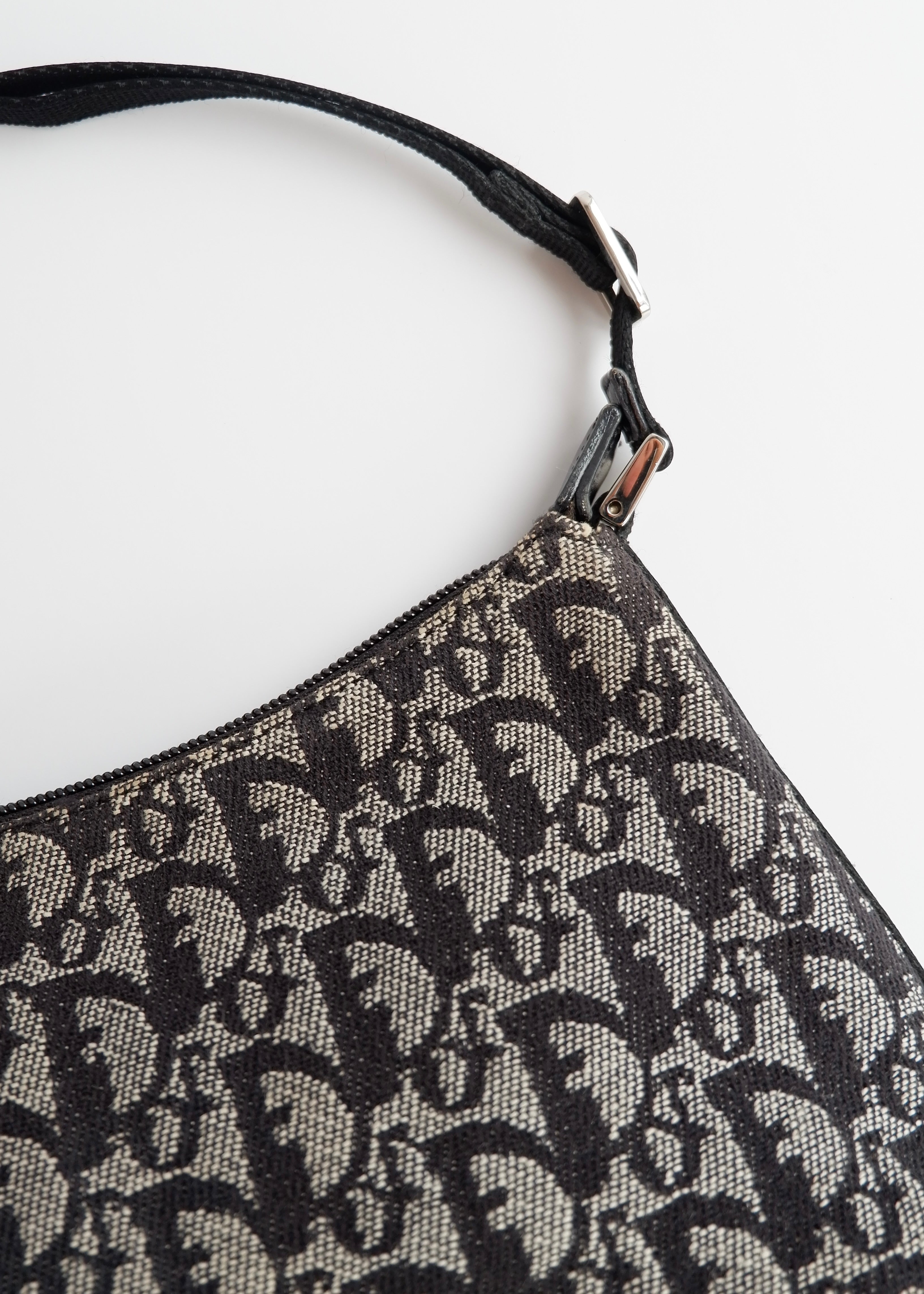 Authentic Preowned Dior Black Trotter Shoulder Bag
