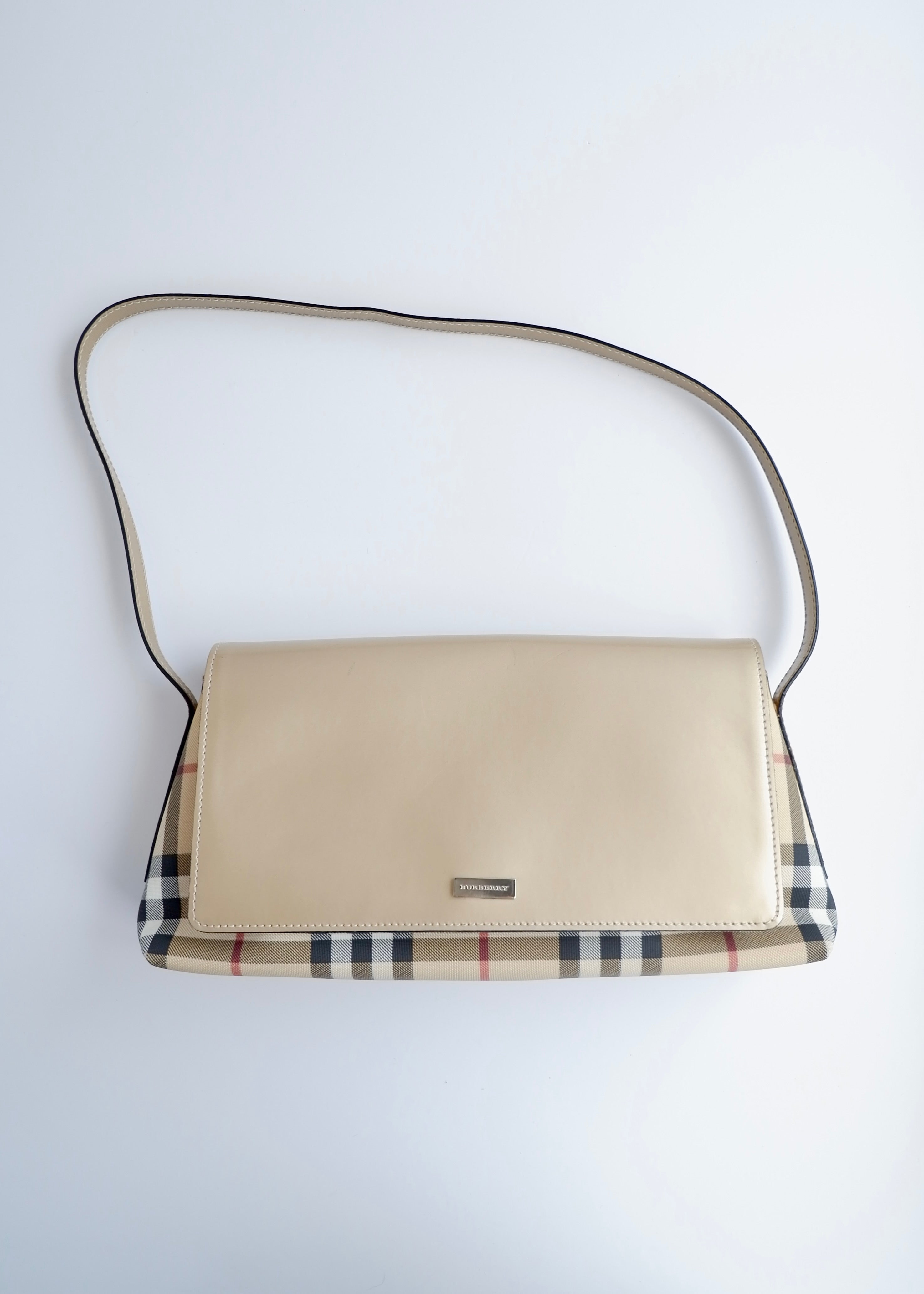 Authentique sac à bandoulière Burberry Nova Check vintage d'occasion