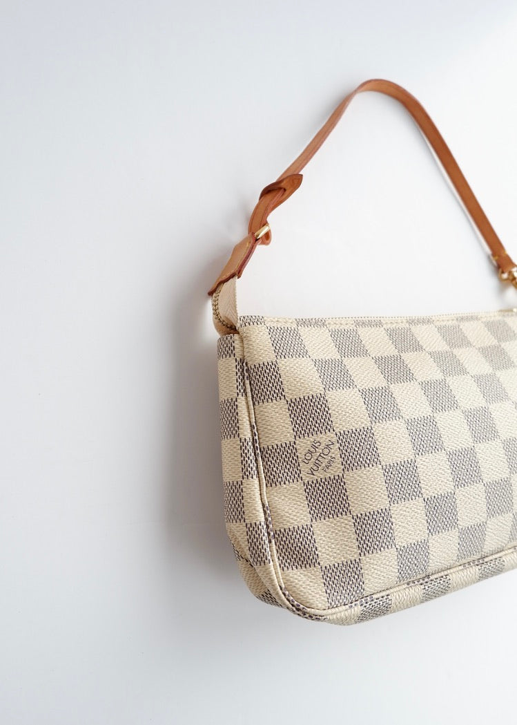 Authentic Preowned Louis Vuitton Damier Azur Pochette Accessories