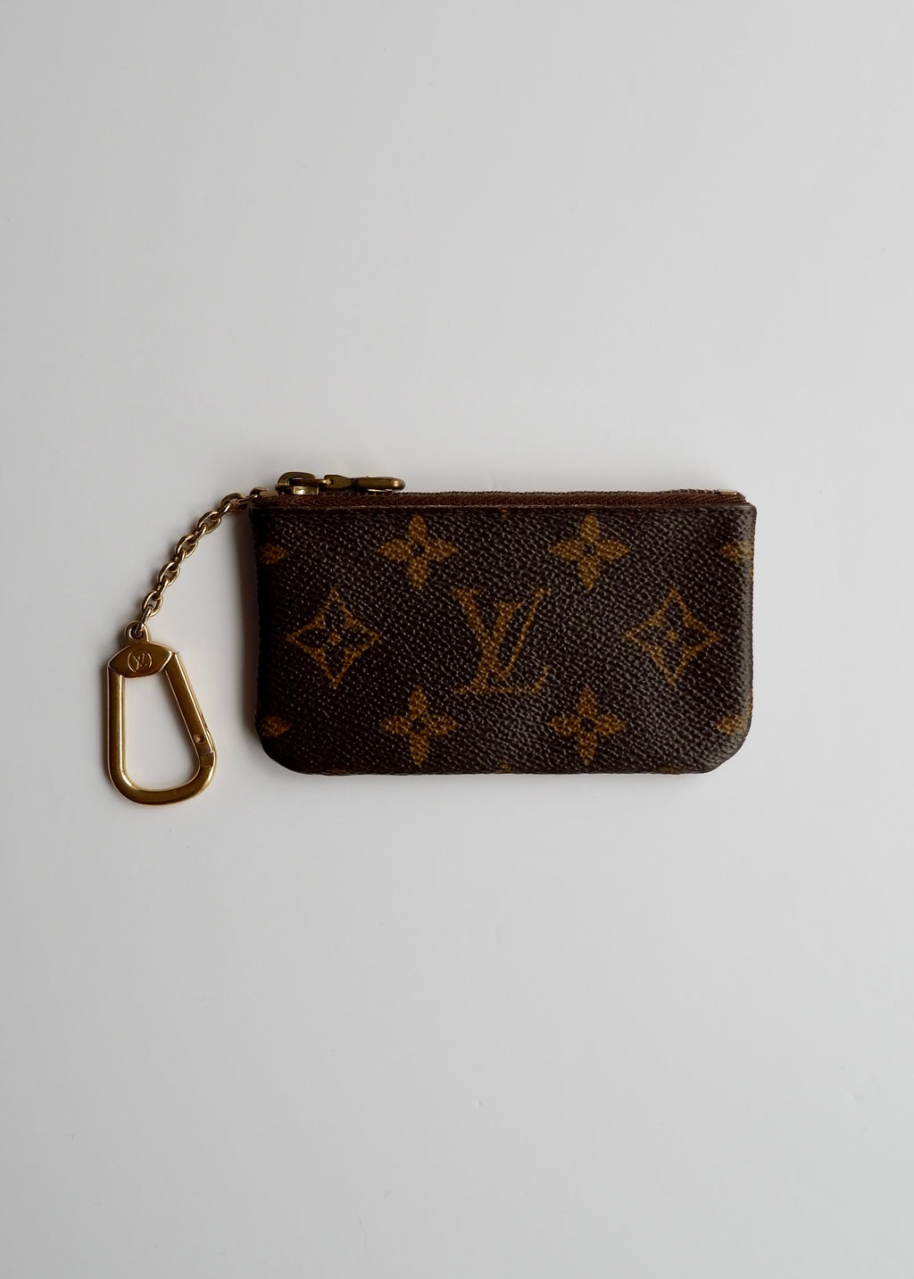 Authentique pochette à clés monogramme Louis Vuitton d'occasion