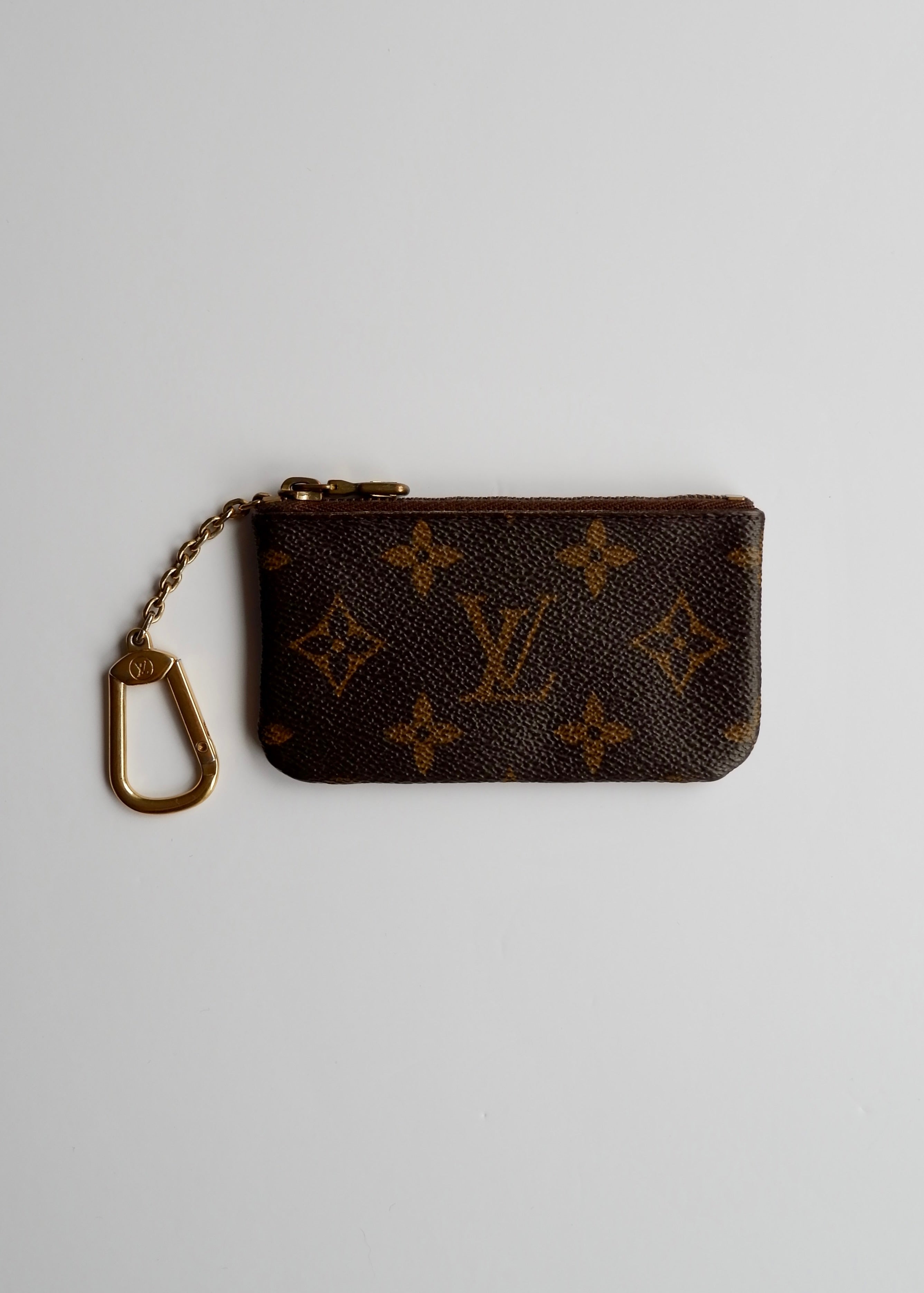 Authentique pochette à clés monogramme Louis Vuitton d'occasion