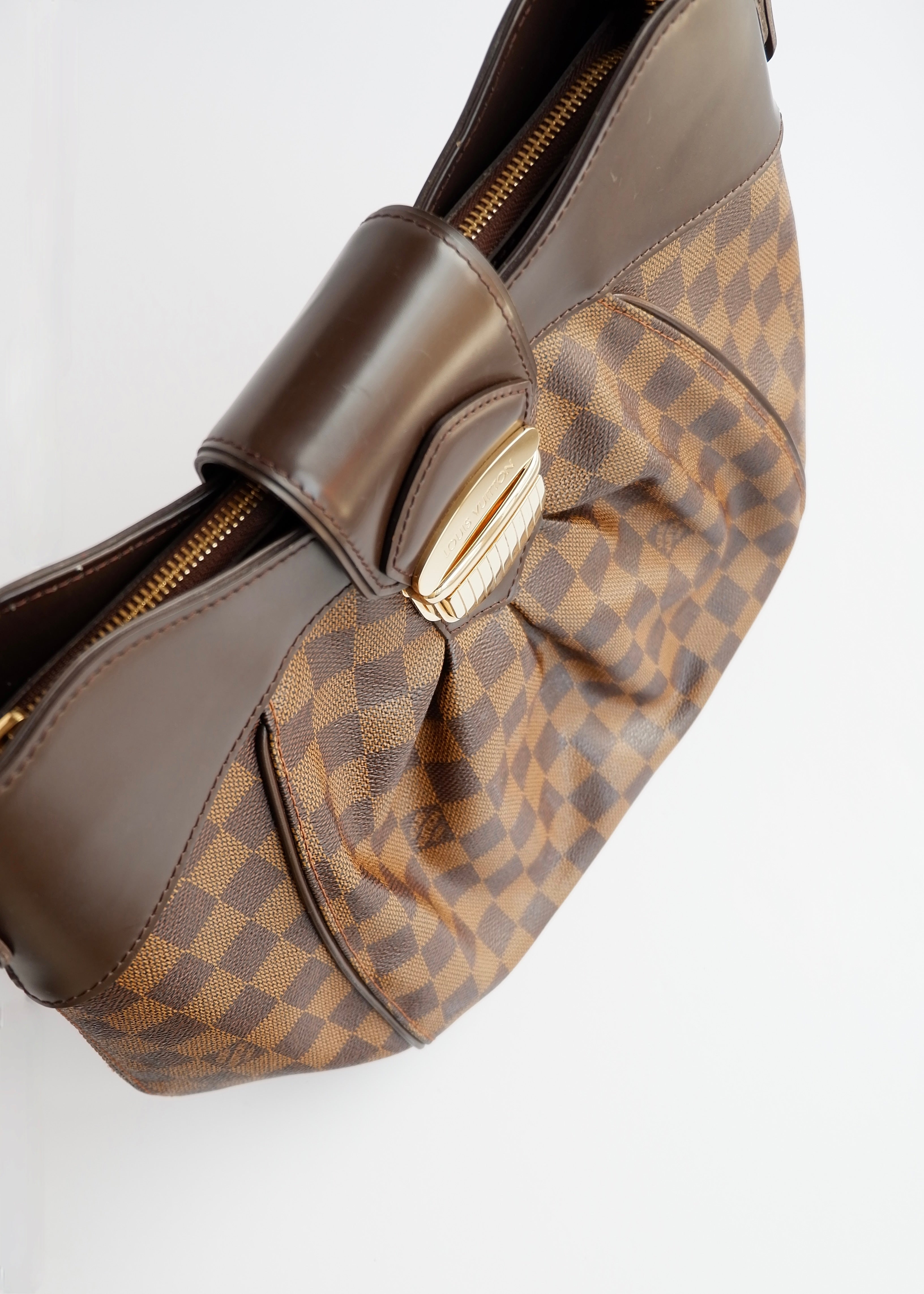Authentic Preowned Louis Vuitton Damier Ebene Sistina MM Shoulder Bag