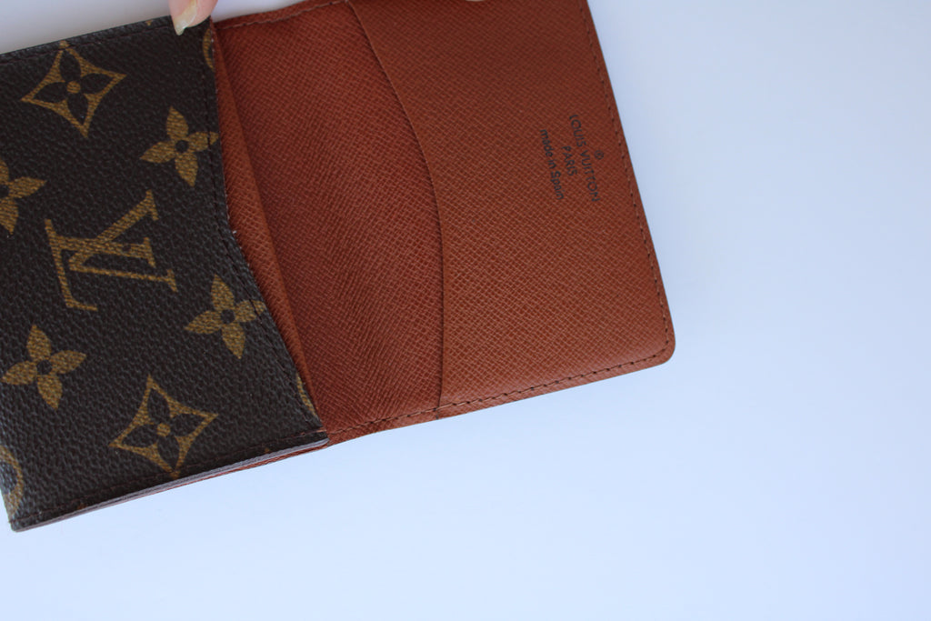 Authentique porte-cartes Louis Vuitton Monogram d'occasion