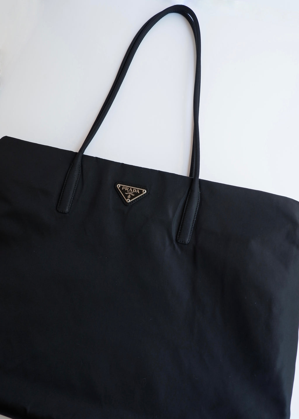 Authentic Preowned Prada Black Nylon Thin Strap Tote Bag