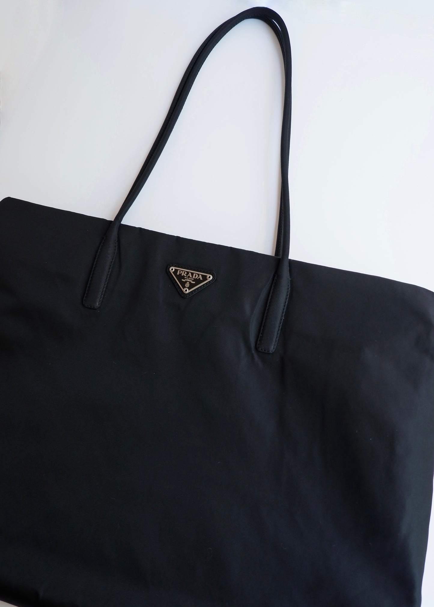 Authentic Preowned Prada Black Nylon Thin Strap Tote Bag