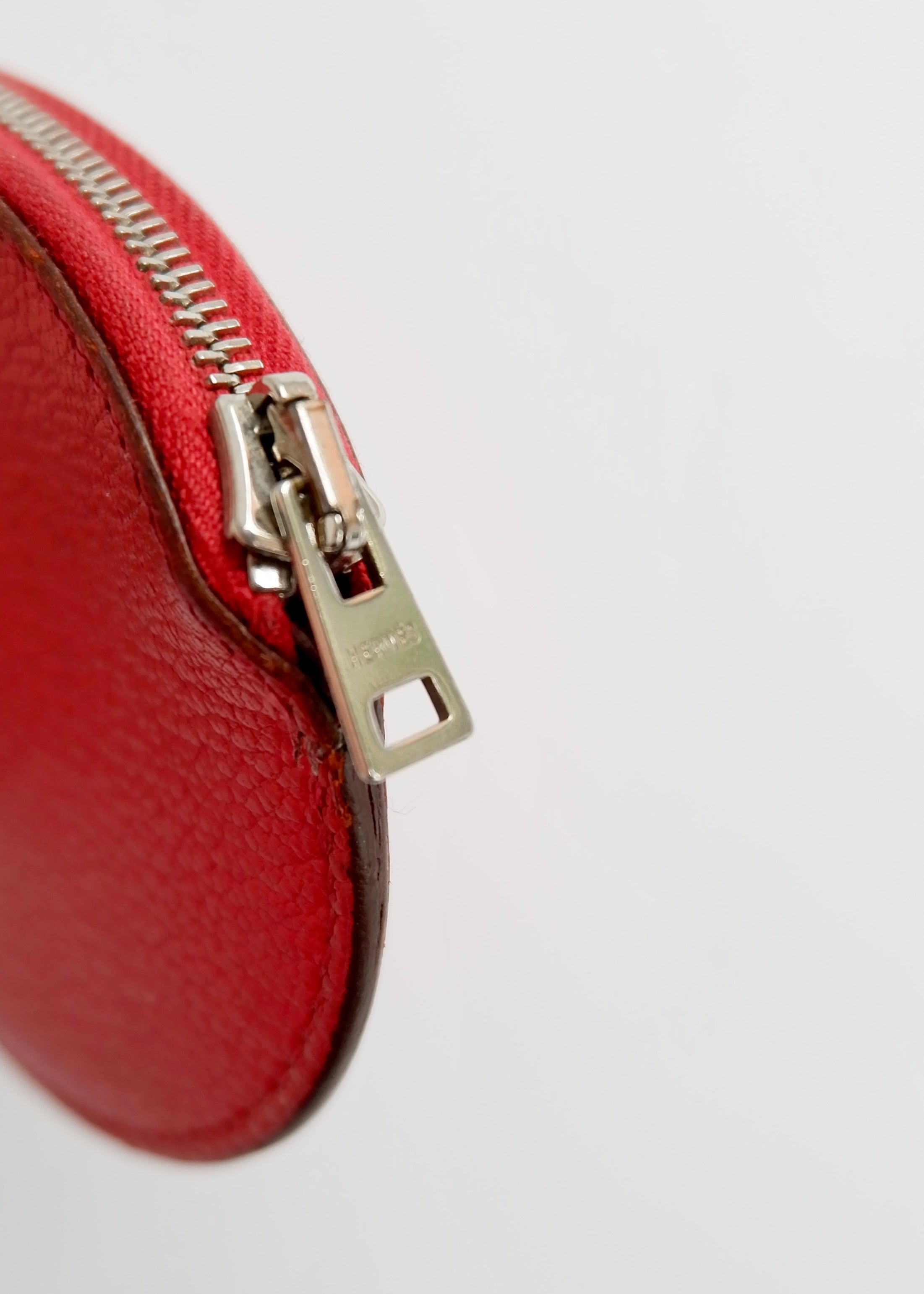 Porte-monnaie Hermès Evelyne en cuir Rose Tyrien d'occasion authentique