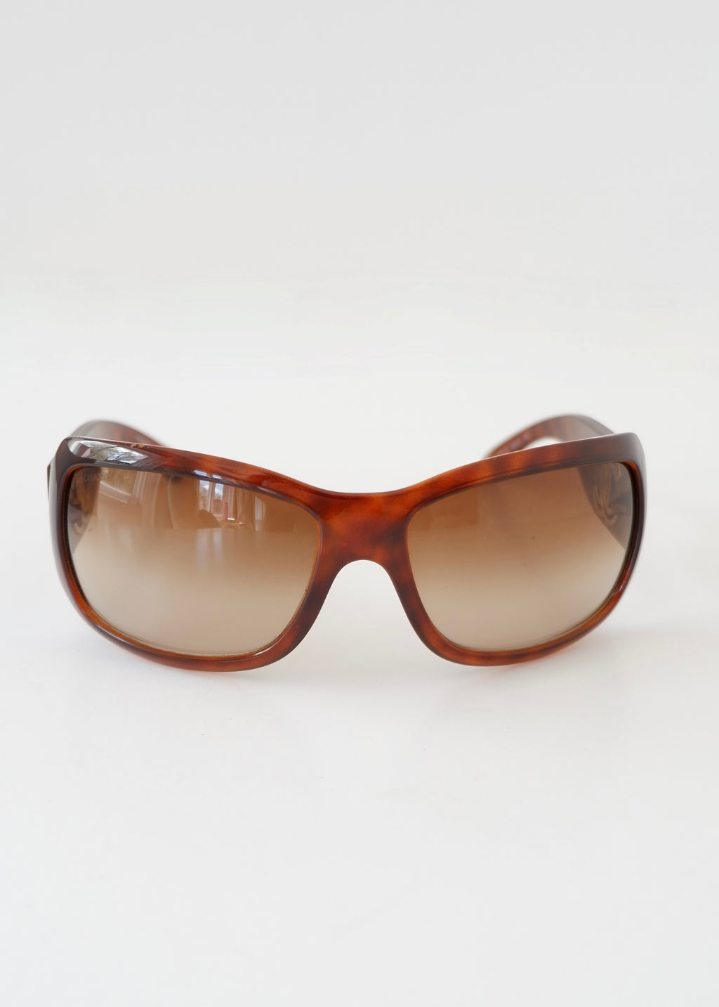 Authentic Preowned Chanel Brown Tortoise Square Frame CC Logo Sunglasses