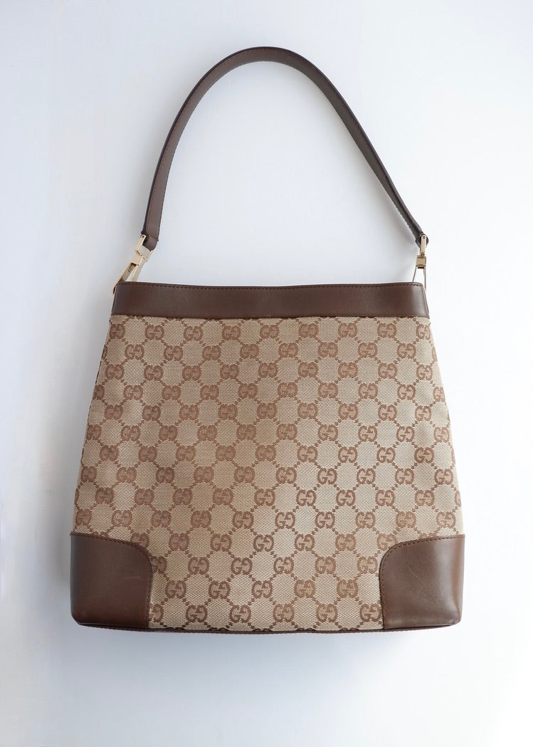 Authentic Preowned Gucci Brown GG Canvas Shoulder Bag