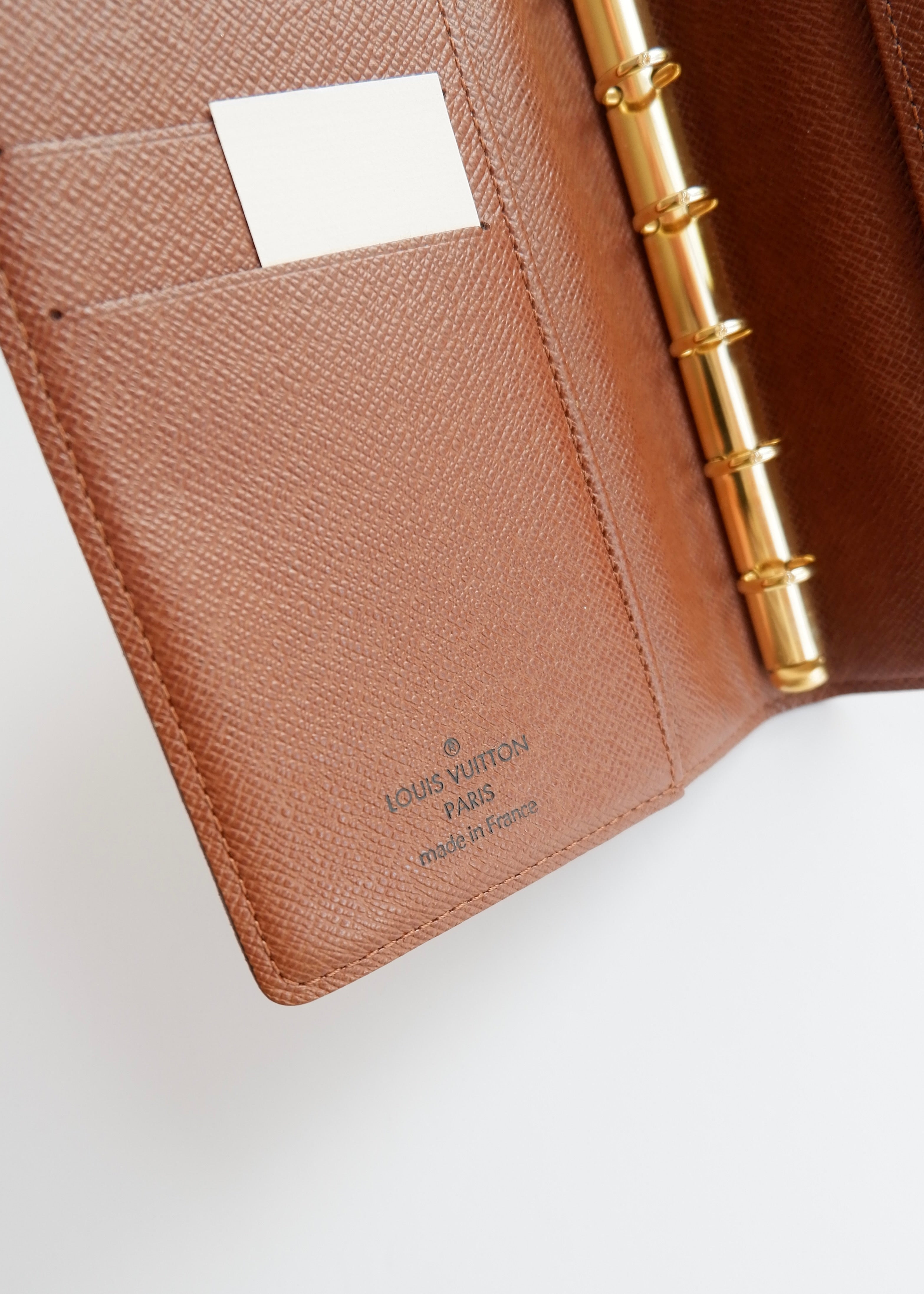Preowned Louis Vuitton Brown Monogram Coated Canvas Agenda PM
