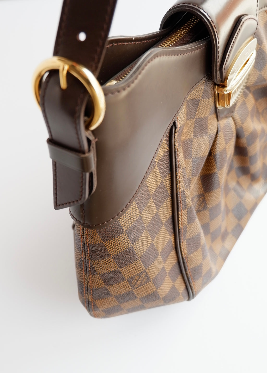 Authentic Preowned Louis Vuitton Damier Ebene Sistina MM Shoulder Bag