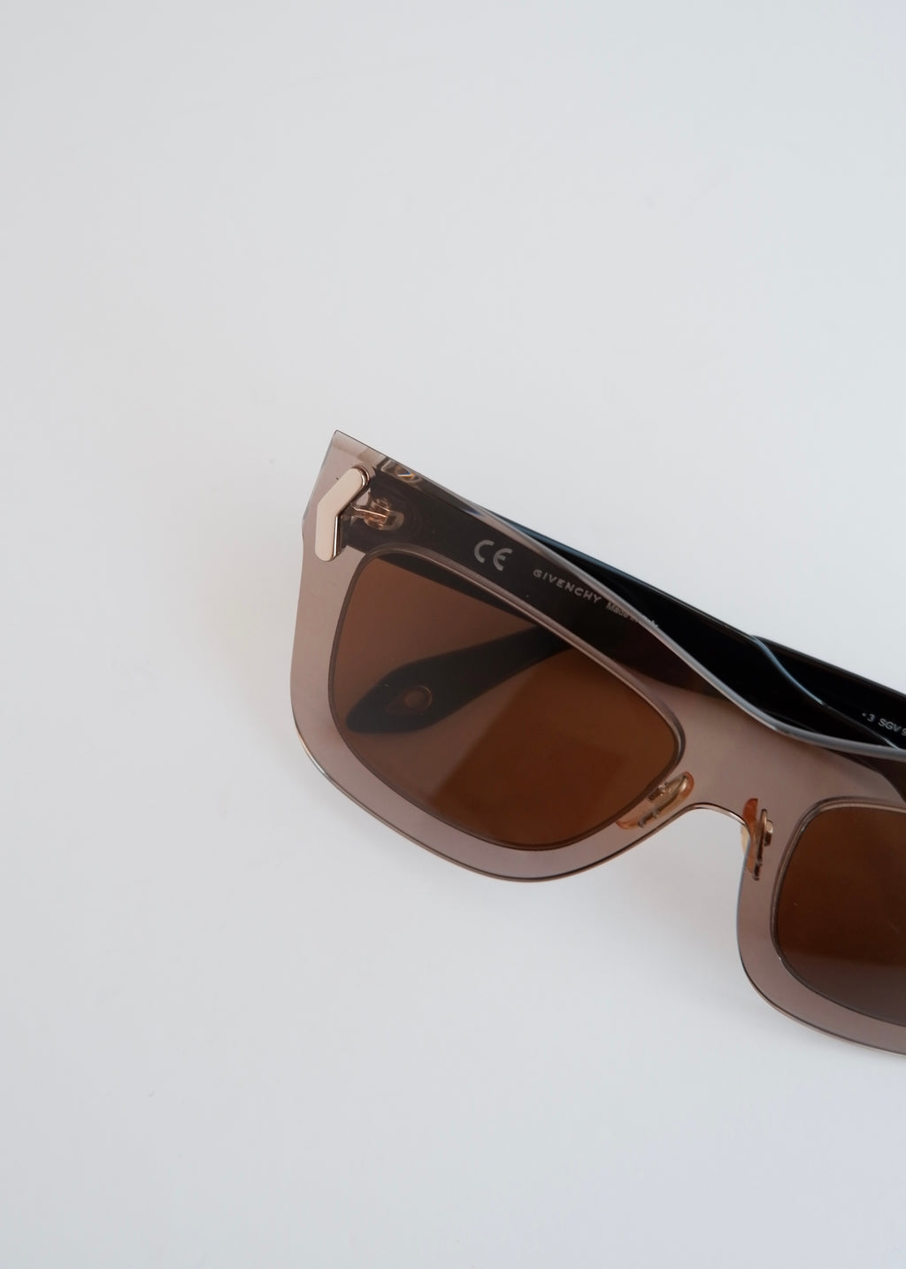 Authentic Preowned Givenchy Black/ Brown Cat Eye Sunglassses