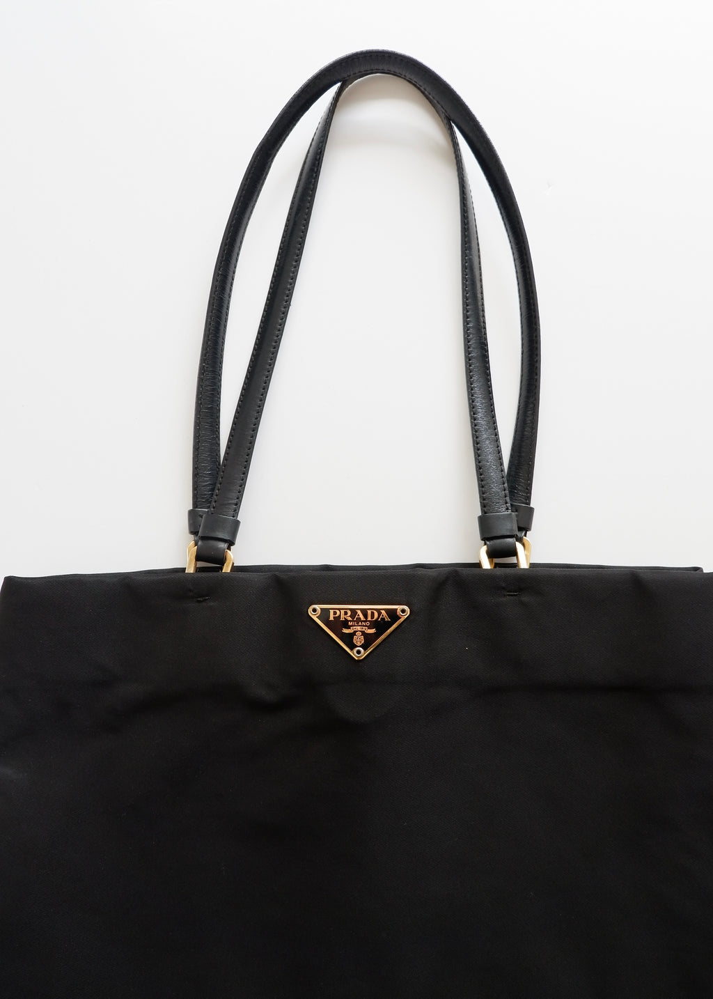 Authentic Preowned Prada Black Nylon Shoulder Tote GHW