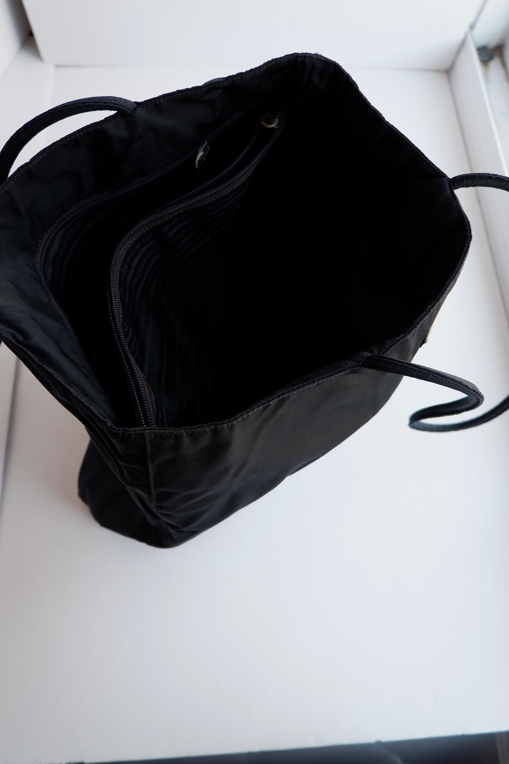 Authentic Preowned Prada Navy Nylon Long Strap Tote Bag