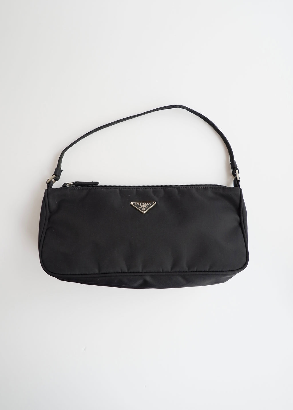 Authentic Preowned Prada Black Nylon Pochette/Shoulder Bag