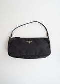 Authentic Preowned Prada Black Nylon Pochette/Shoulder Bag