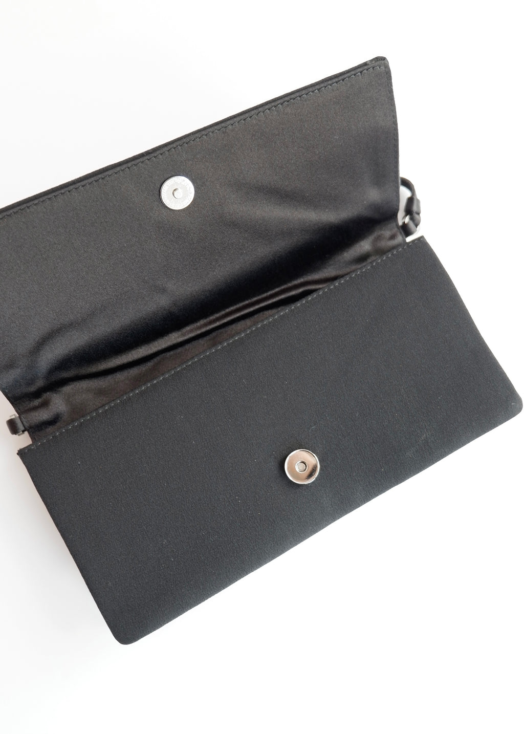Authentic Preowned Prada Black Satin Bow Detail Handbag