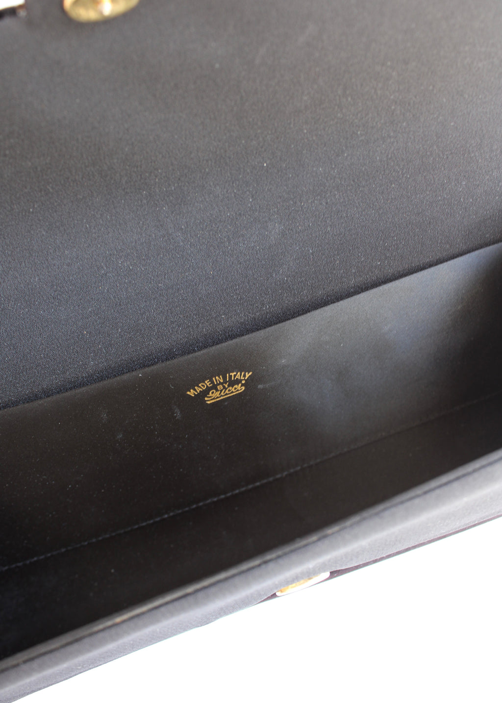 Authentic Preowned Vintage Gucci Black Velvet Clutch