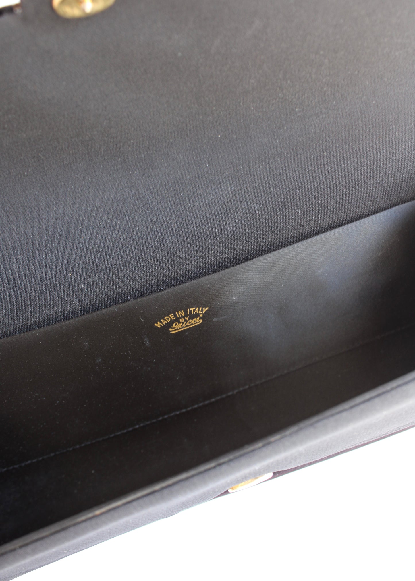 Authentic Preowned Vintage Gucci Black Velvet Clutch