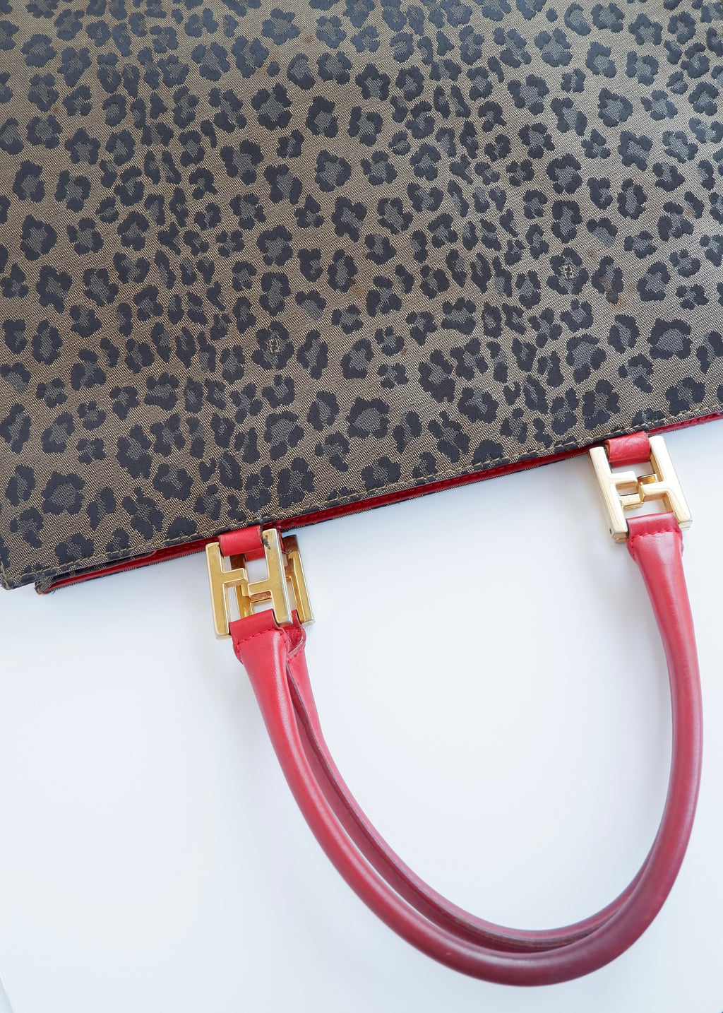Authentic Preowned Vintage Fendi Animal Print Tote