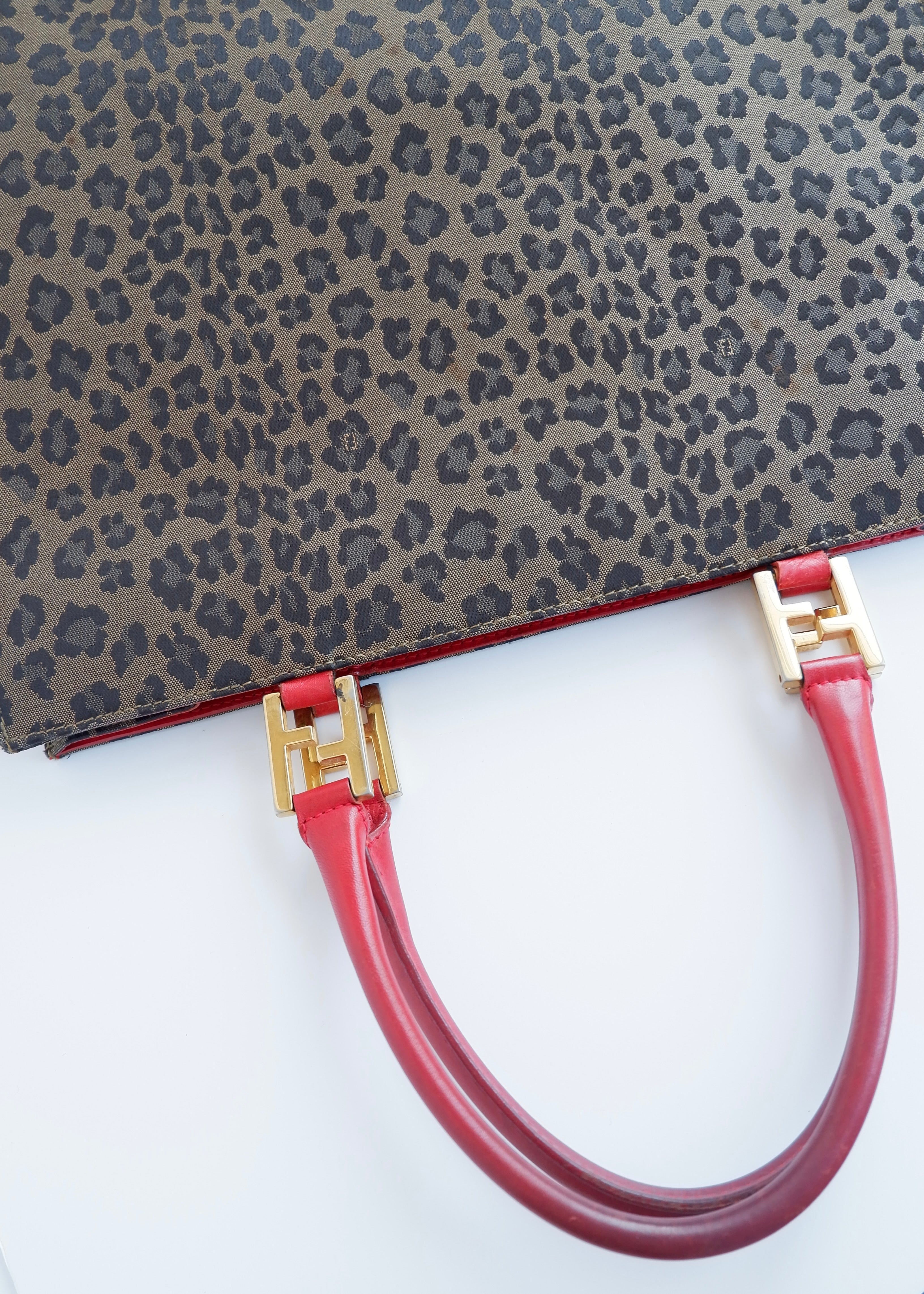 Authentic Preowned Vintage Fendi Animal Print Tote