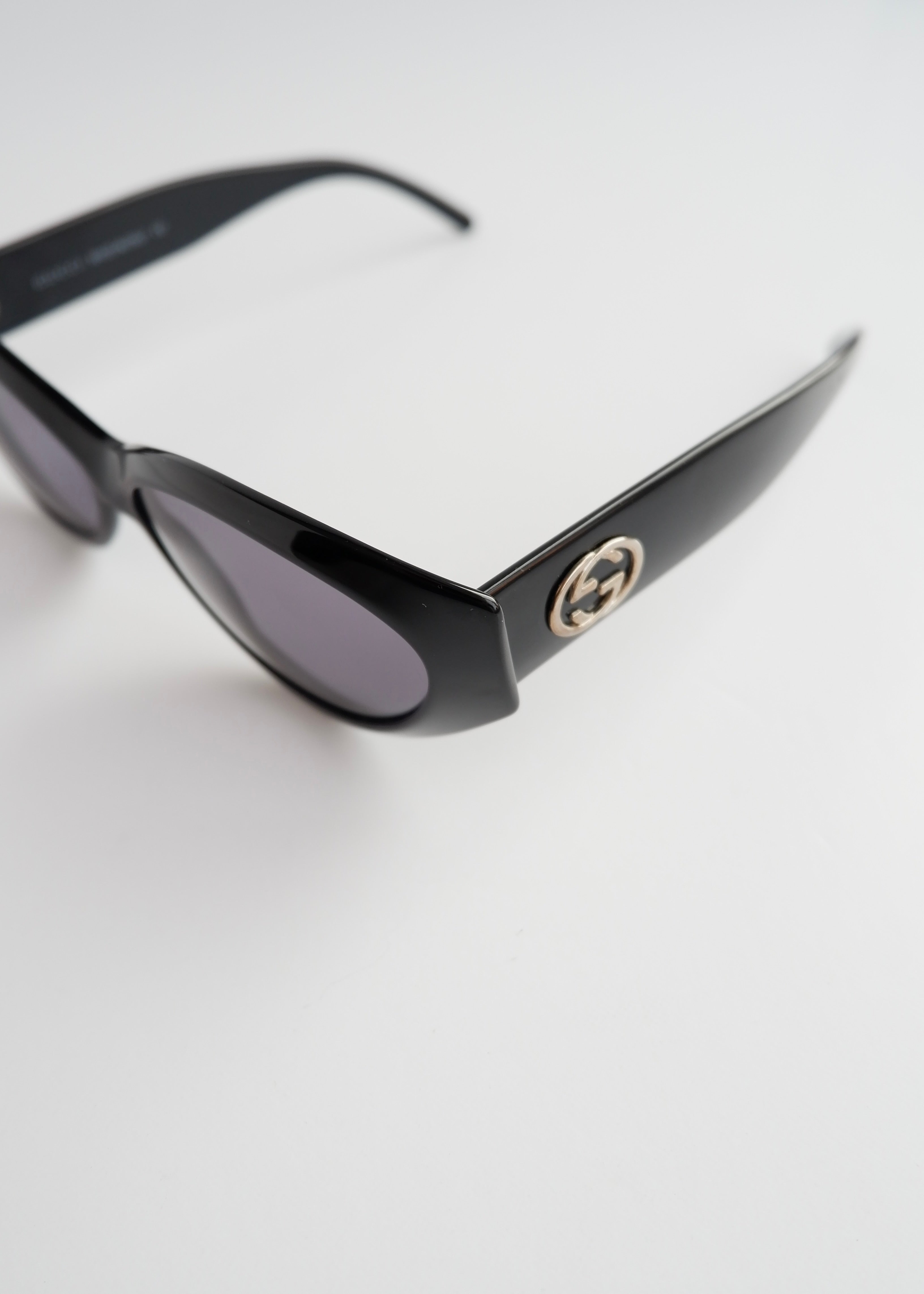 Authentic Preowned Gucci Black Cat Eye Sunglasses
