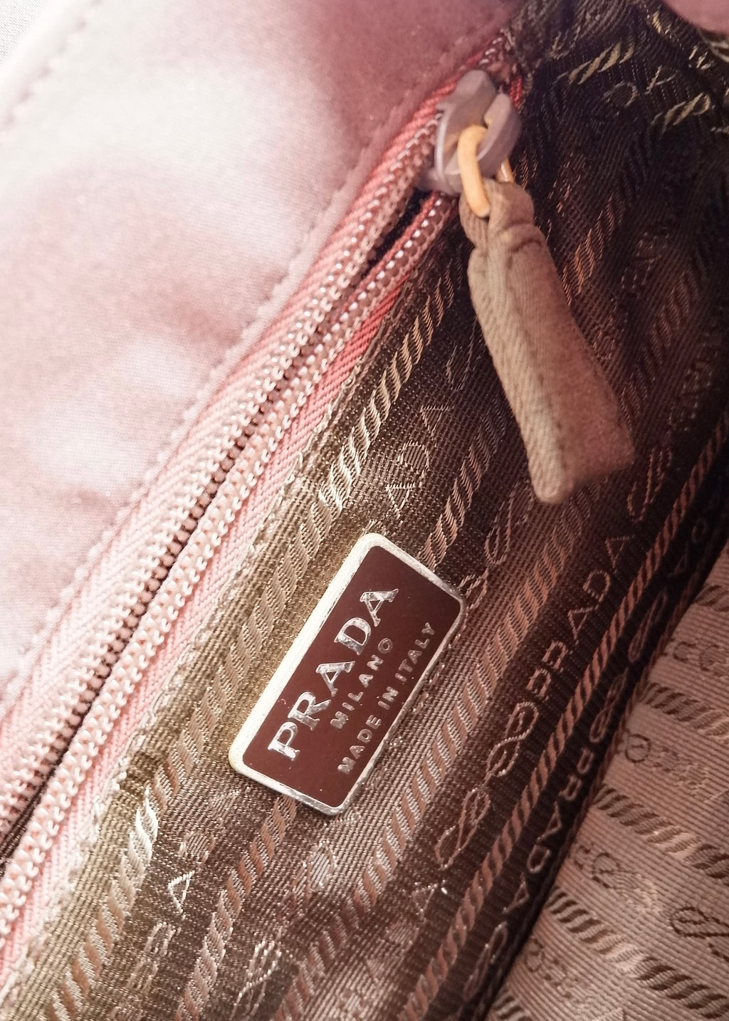 Authentic Preowned Prada Nylon Brown Nylon Top Handle Bag