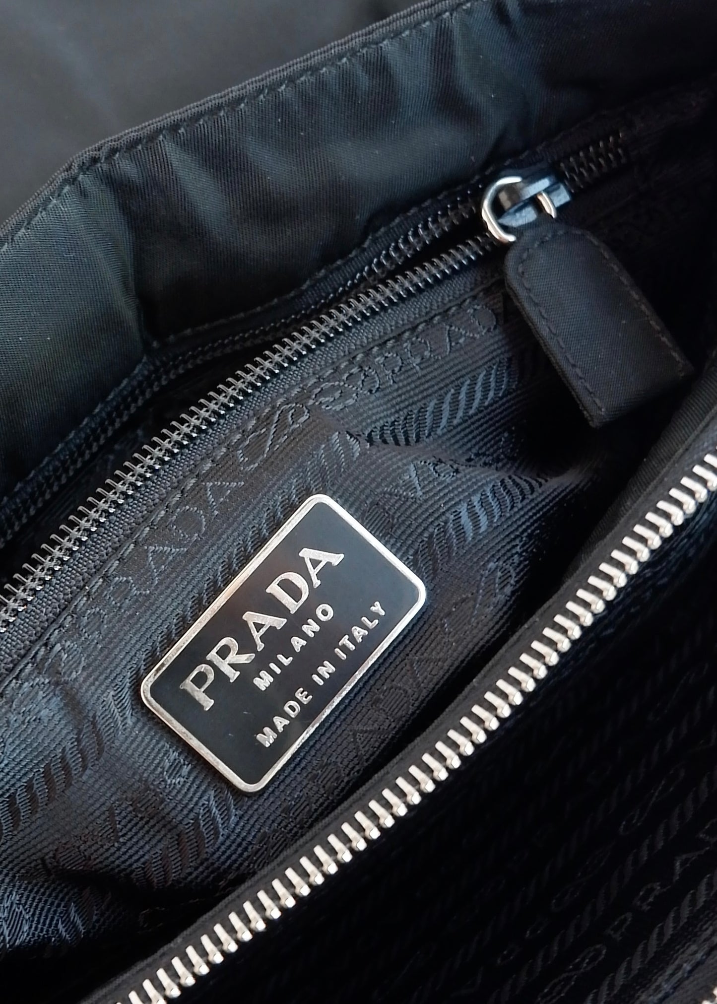 Authentic Preowned Prada Black Nylon Hobo Shoulder Bag
