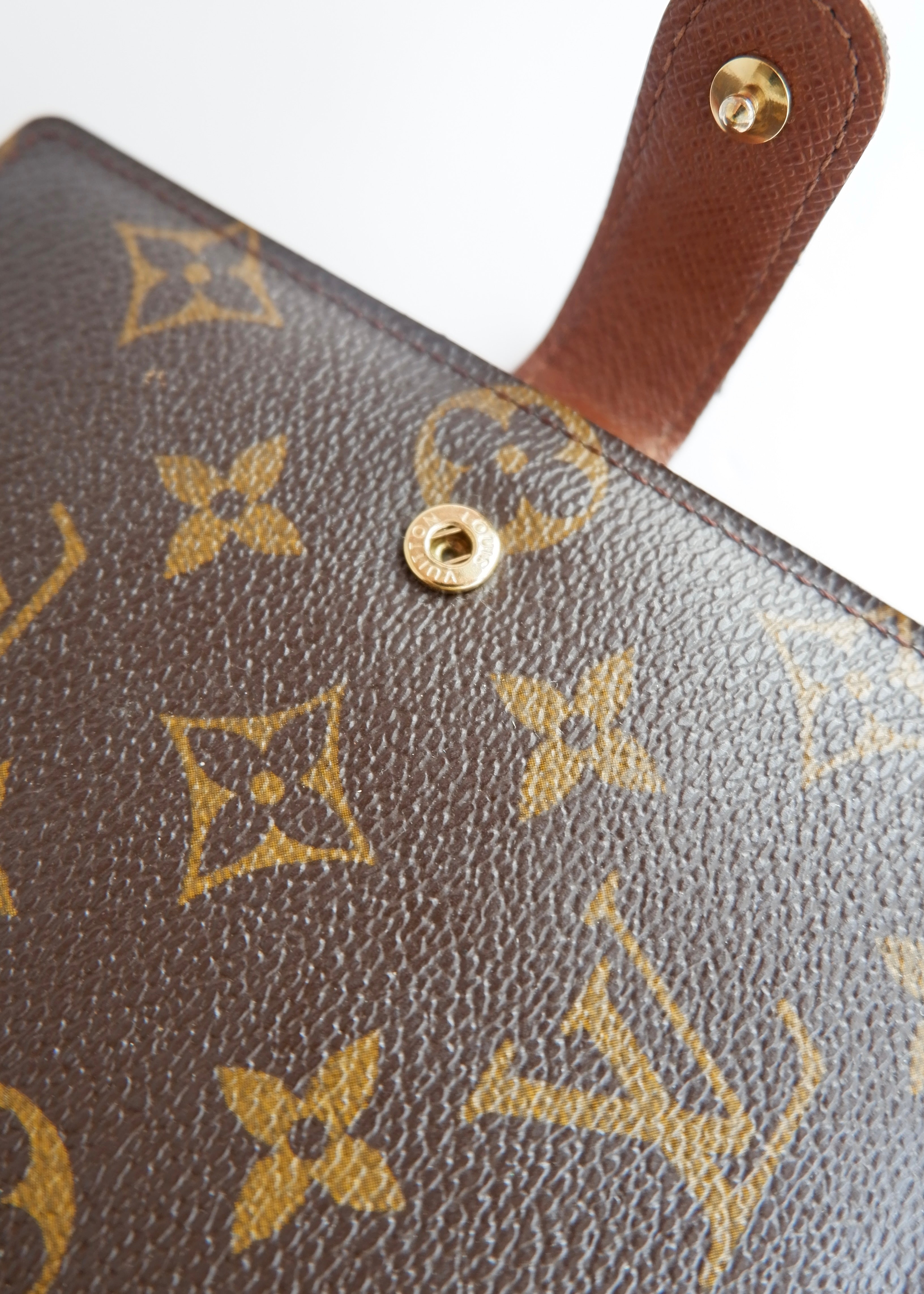 Preowned Louis Vuitton Brown Monogram Coated Canvas Agenda PM