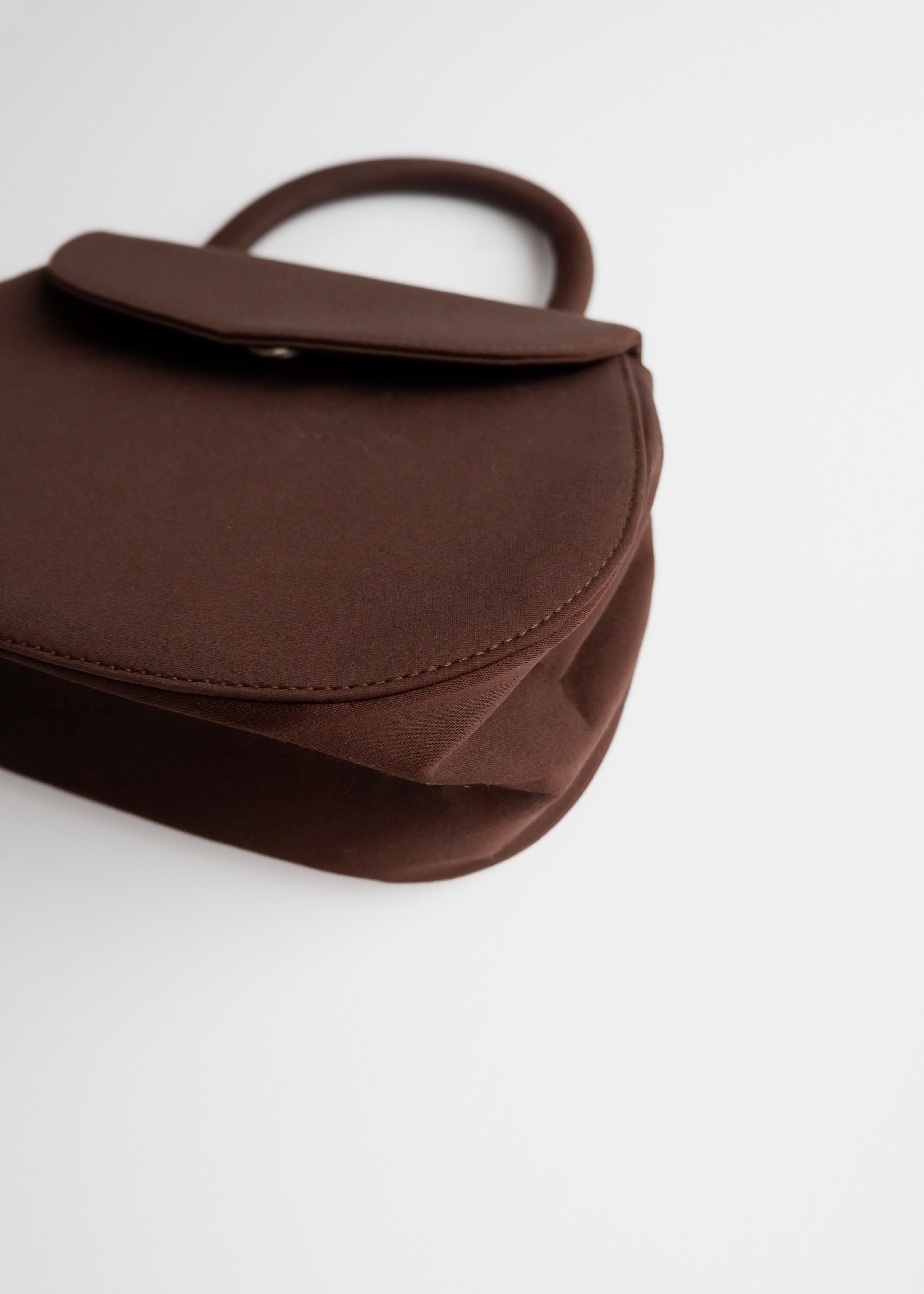 Authentic Preowned Prada Nylon Brown Nylon Top Handle Bag