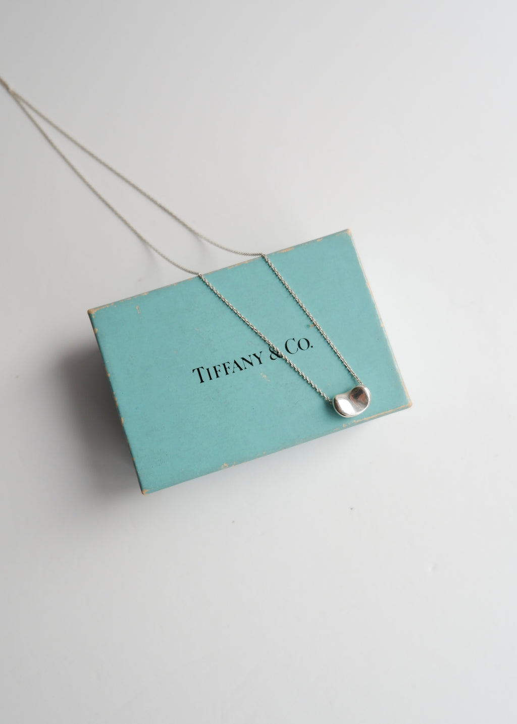 Authentique Collier Tiffany Cœur en Argent avec Boîte