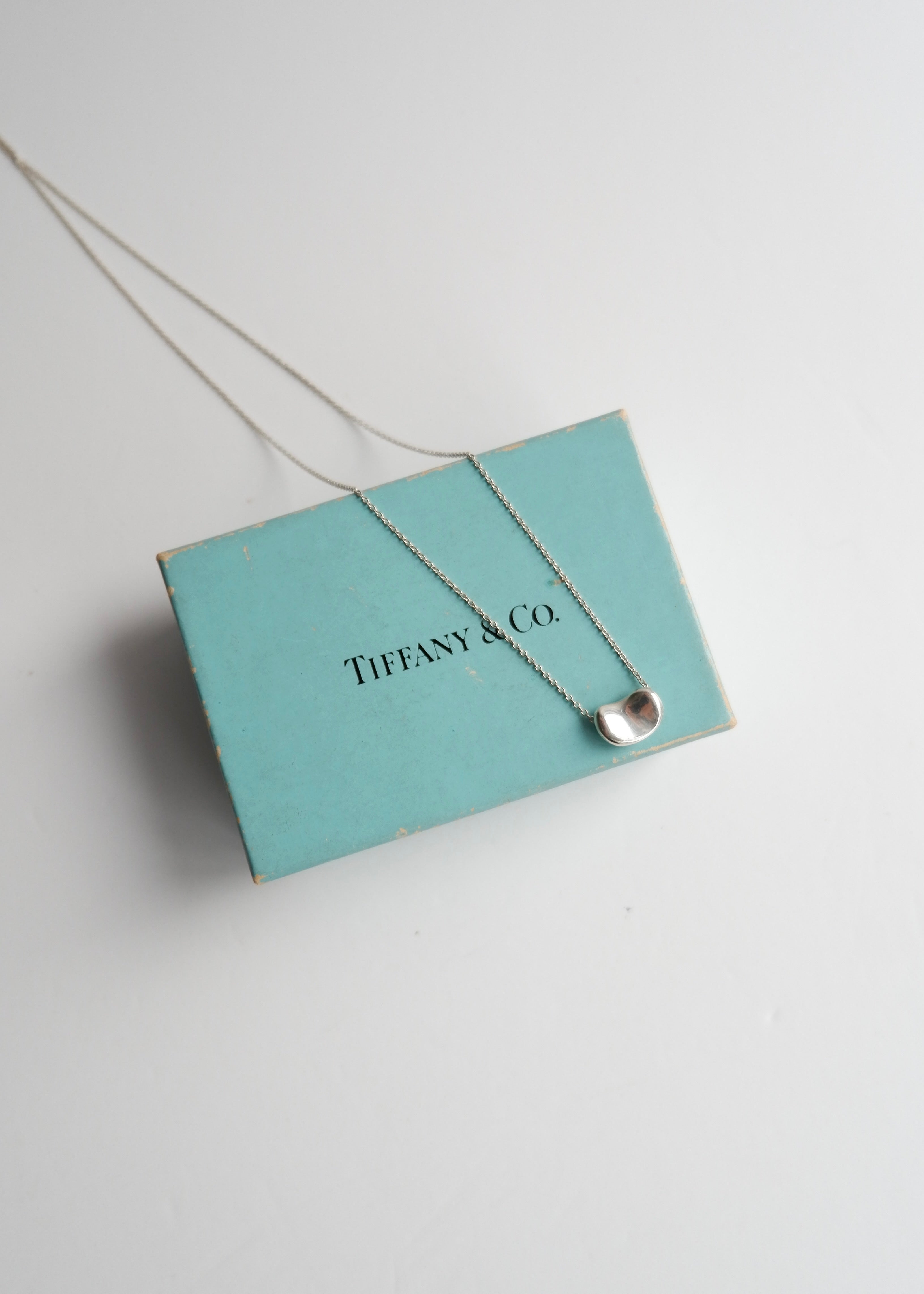 Authentique Collier Tiffany Cœur en Argent avec Boîte