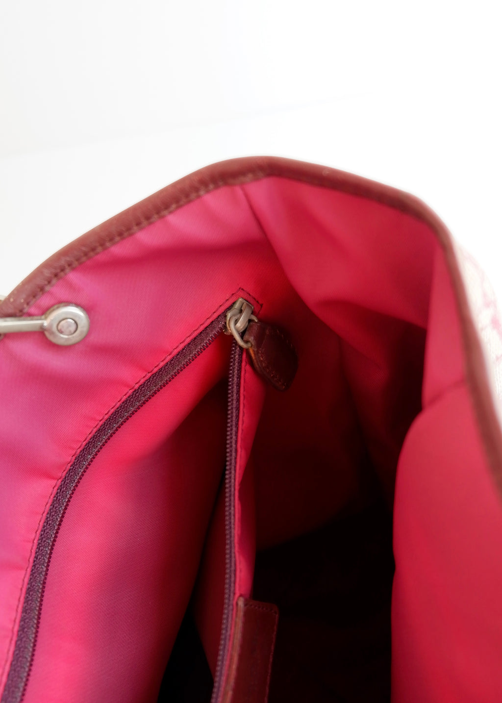 Sac fourre-tout Dior Oblique en toile rouge d'occasion authentique