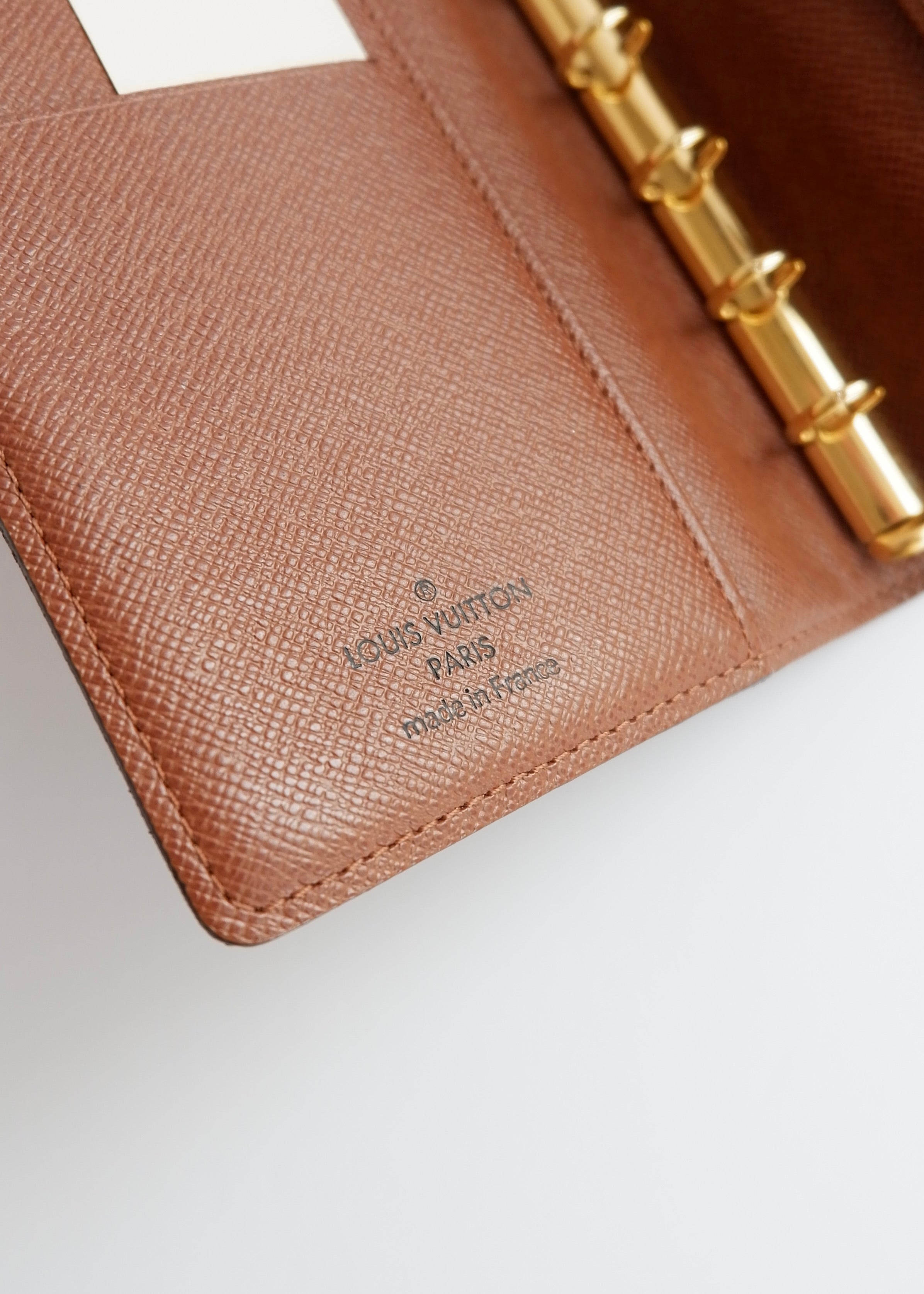 Preowned Louis Vuitton Brown Monogram Coated Canvas Agenda PM