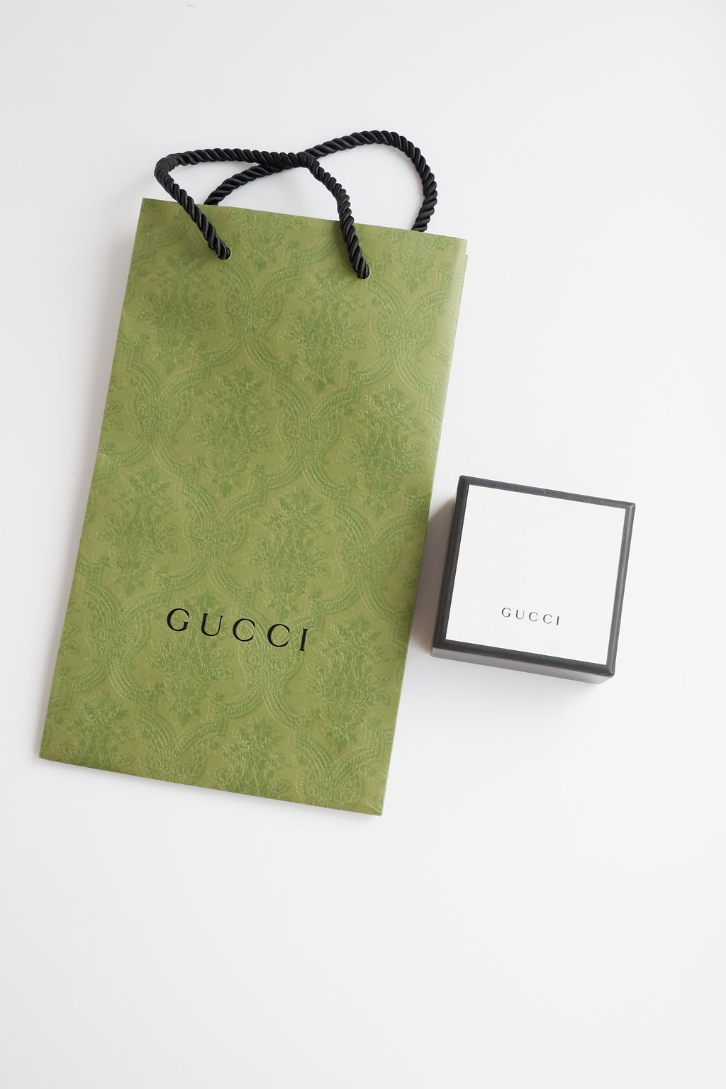 Authentic Preowned Gucci Silver Square Pendant Necklace
