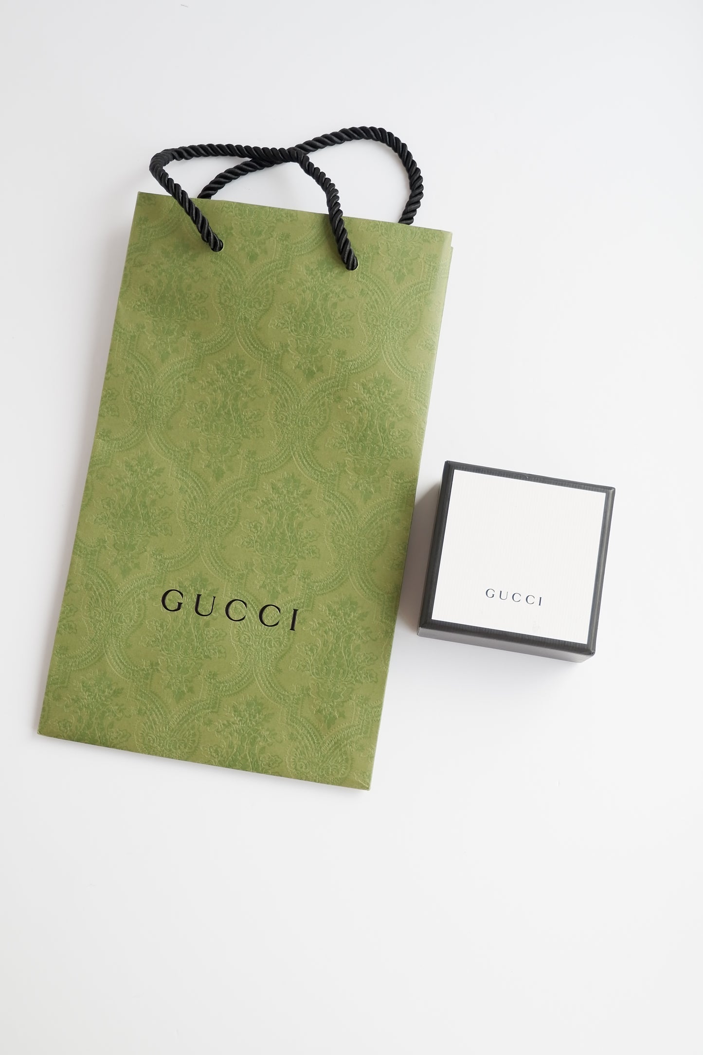 Authentic Preowned Gucci Silver Square Pendant Necklace