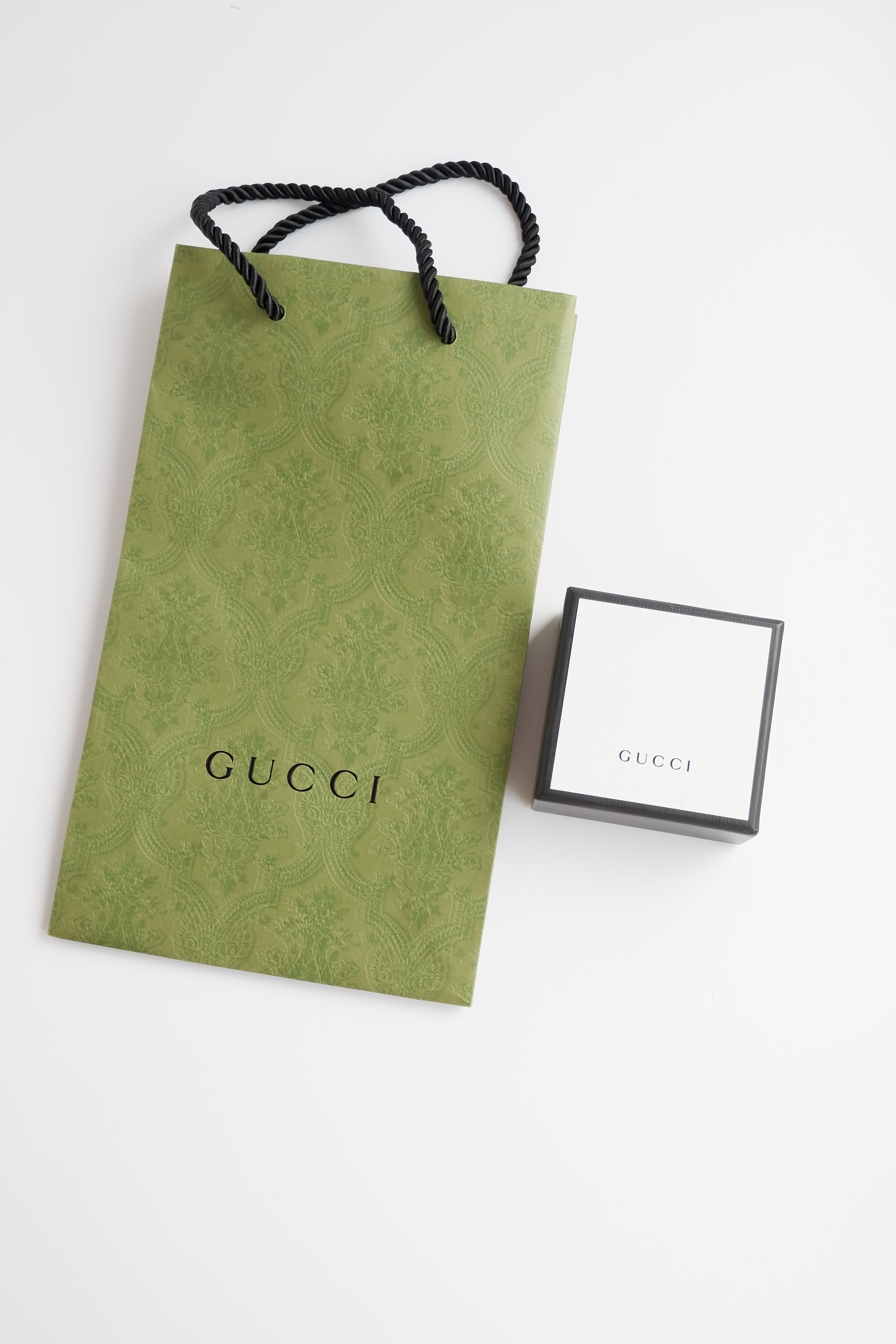 Authentic Preowned Gucci Silver Square Pendant Necklace