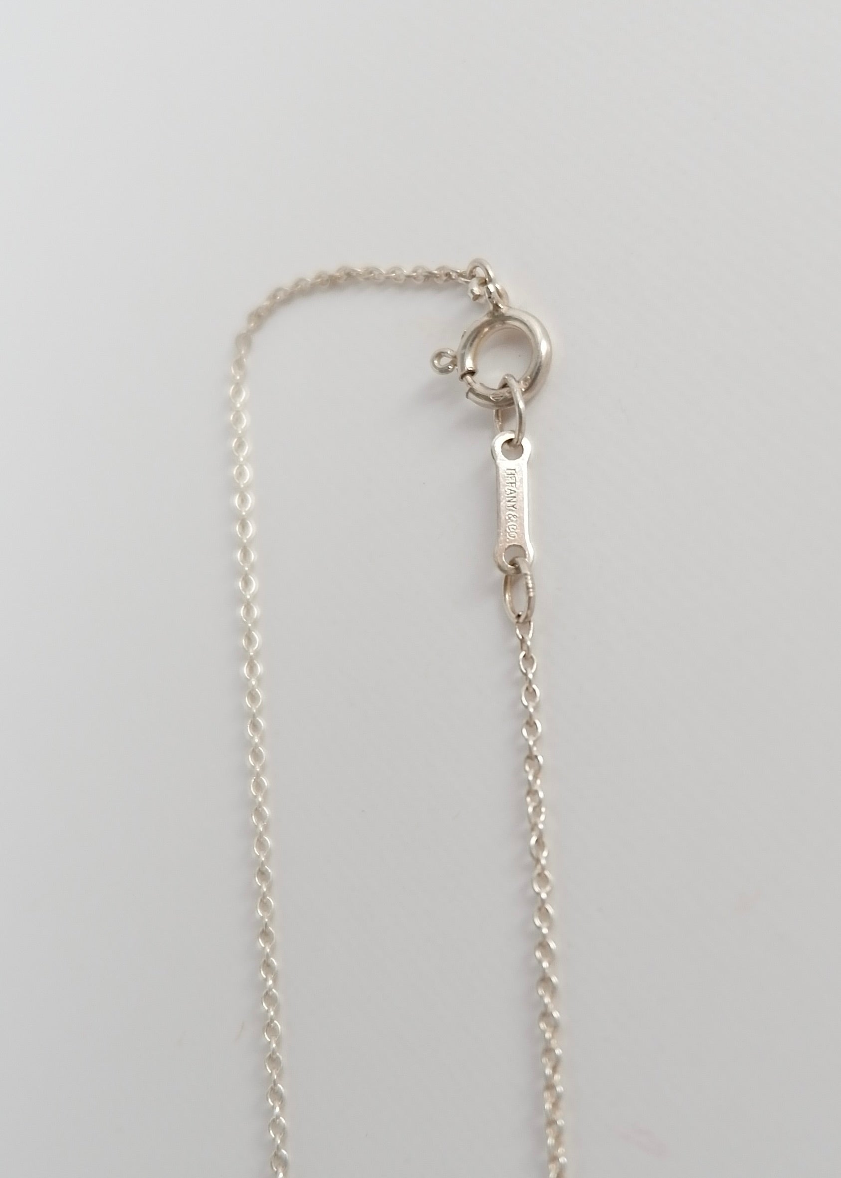 Authentique Collier Tiffany Cœur en Argent avec Boîte