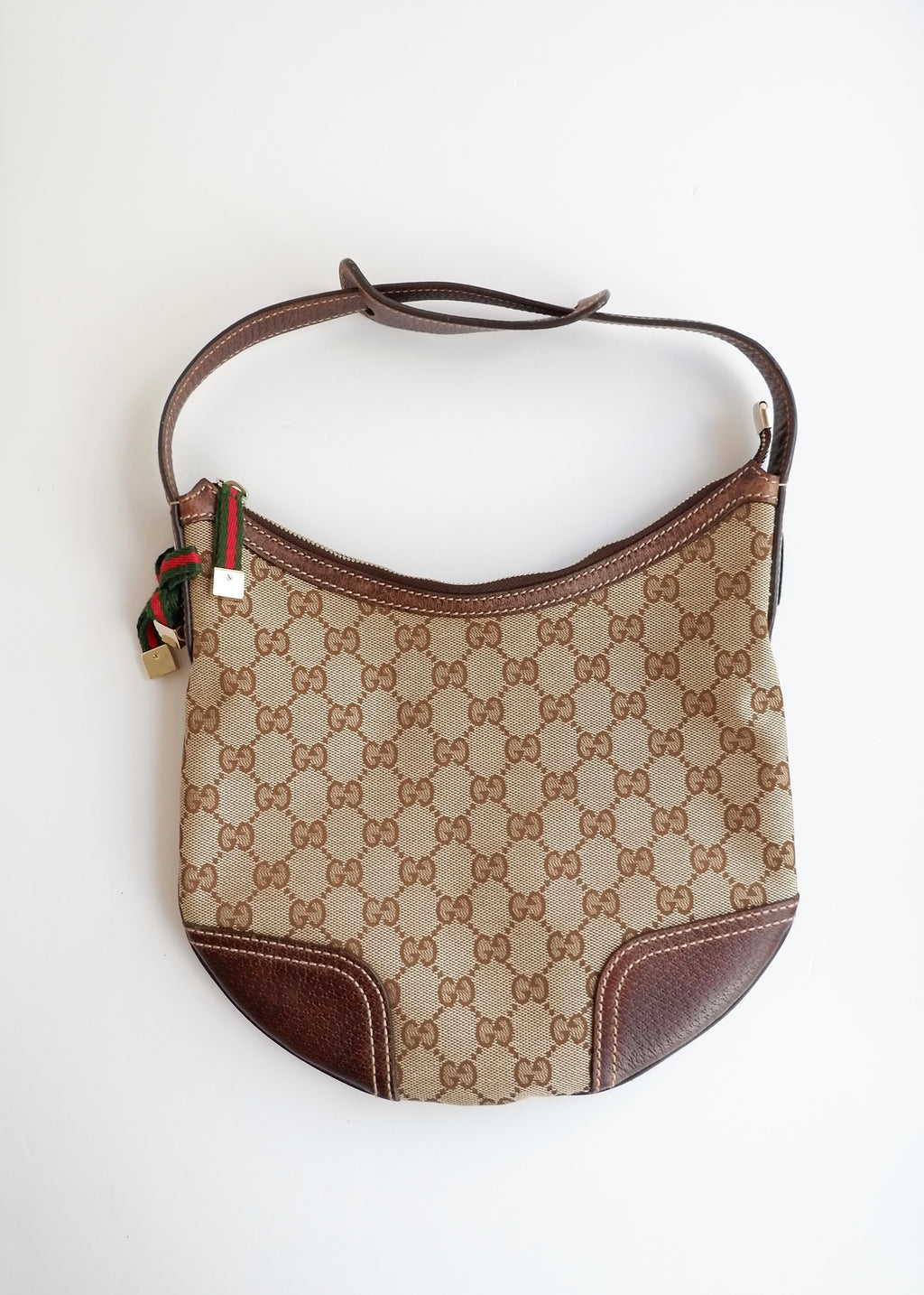 Preowned Gucci Brown GG Canvas Princy Shoulder Bag